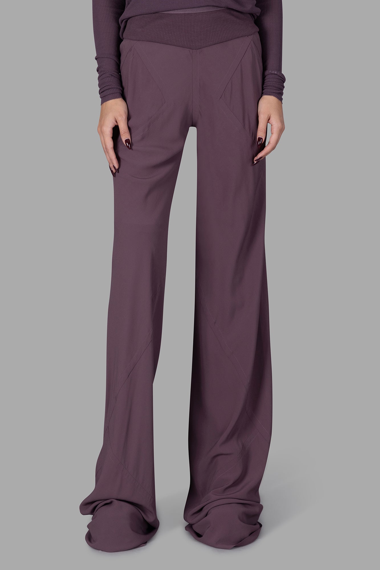 Silk Bias-cut Trousers