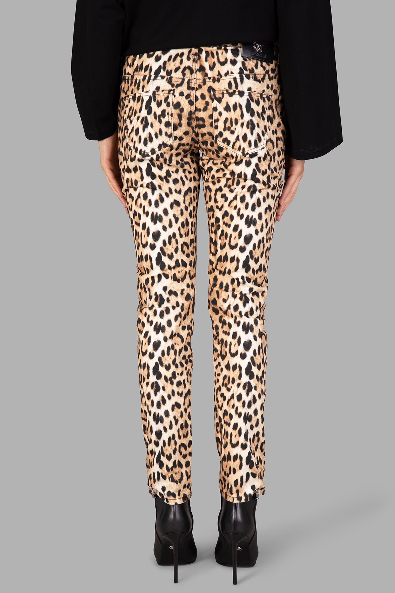 Leopard-print Skinny Jeans