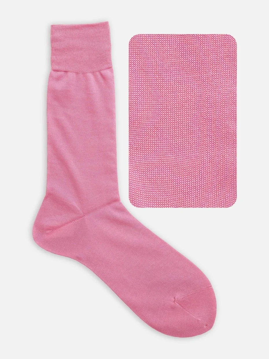 Cotton Plain Mid-Calf Socks
