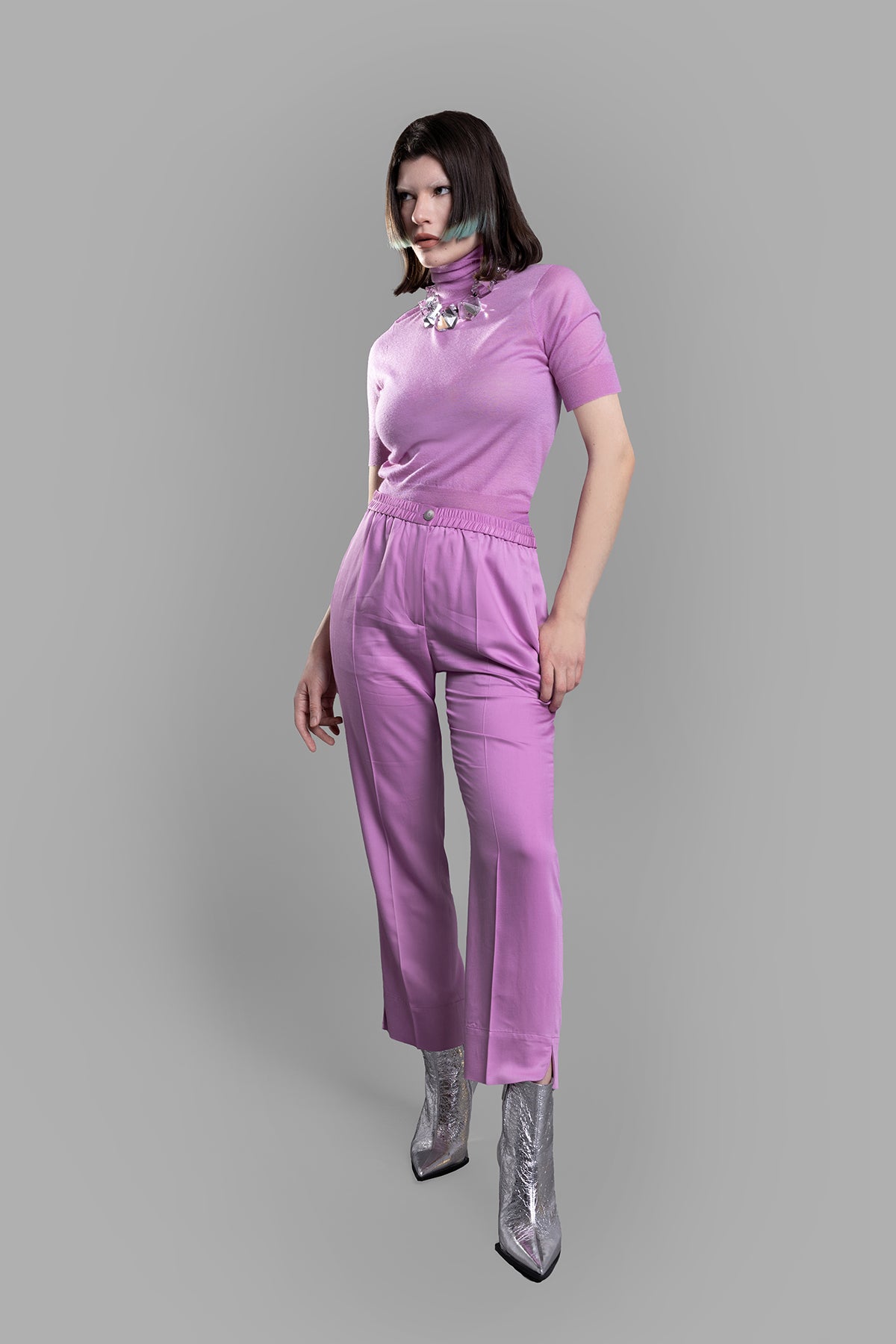 Lilac Elasticated Trousers