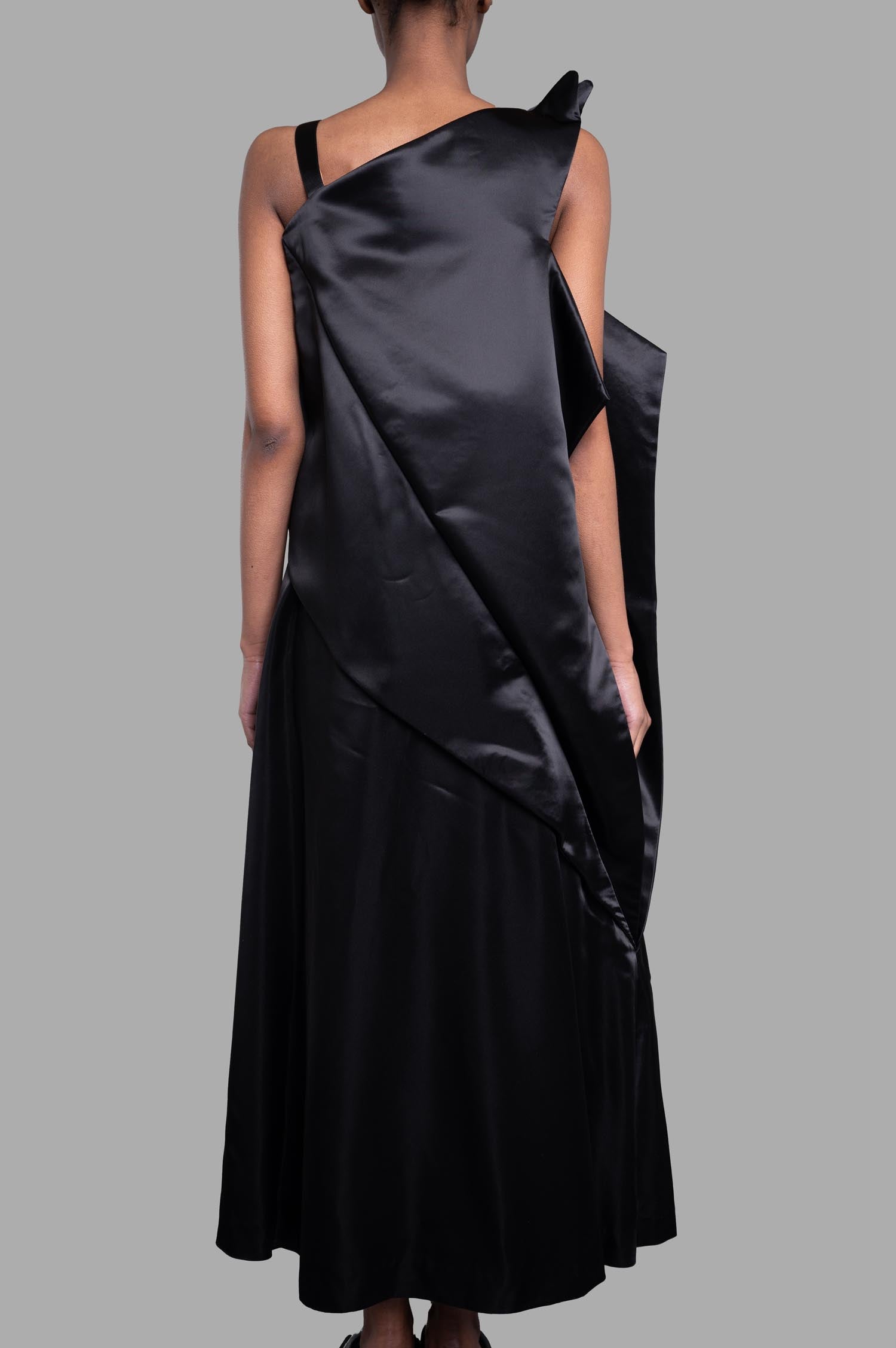 Asymmetric Dress in Black