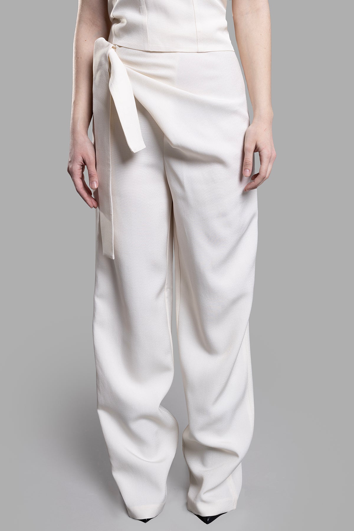 Pants with Drape Detail