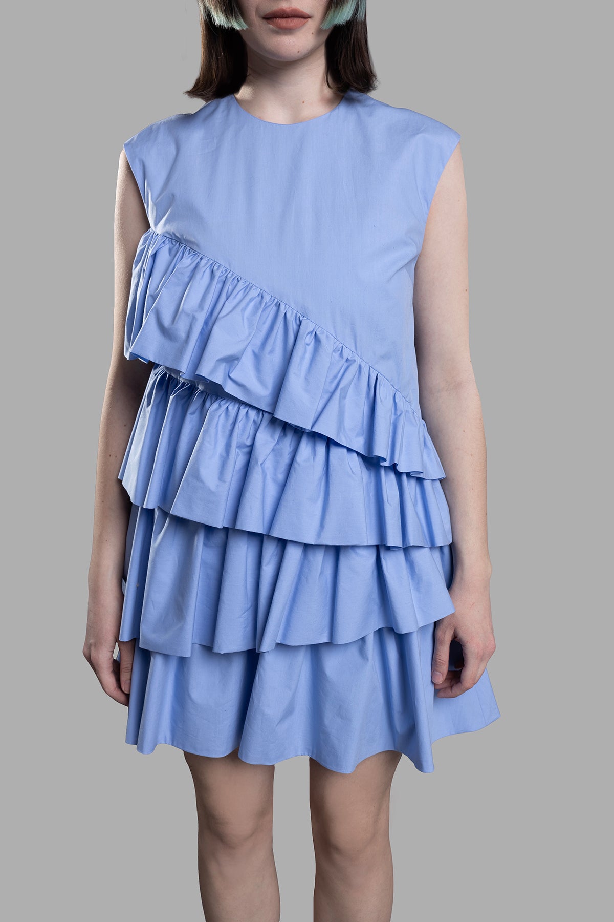 Blue Ruffled Dress
