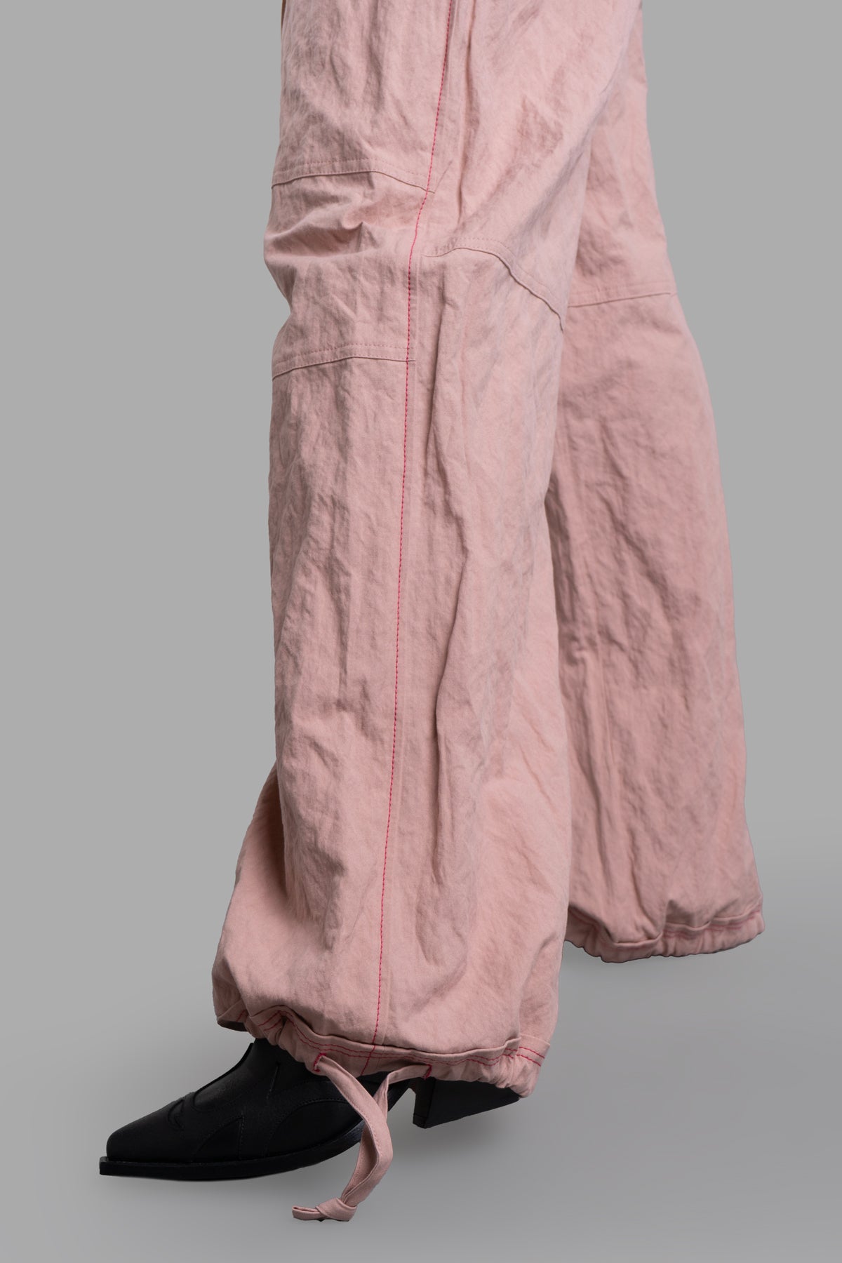 Crinkled Wide-leg Pants