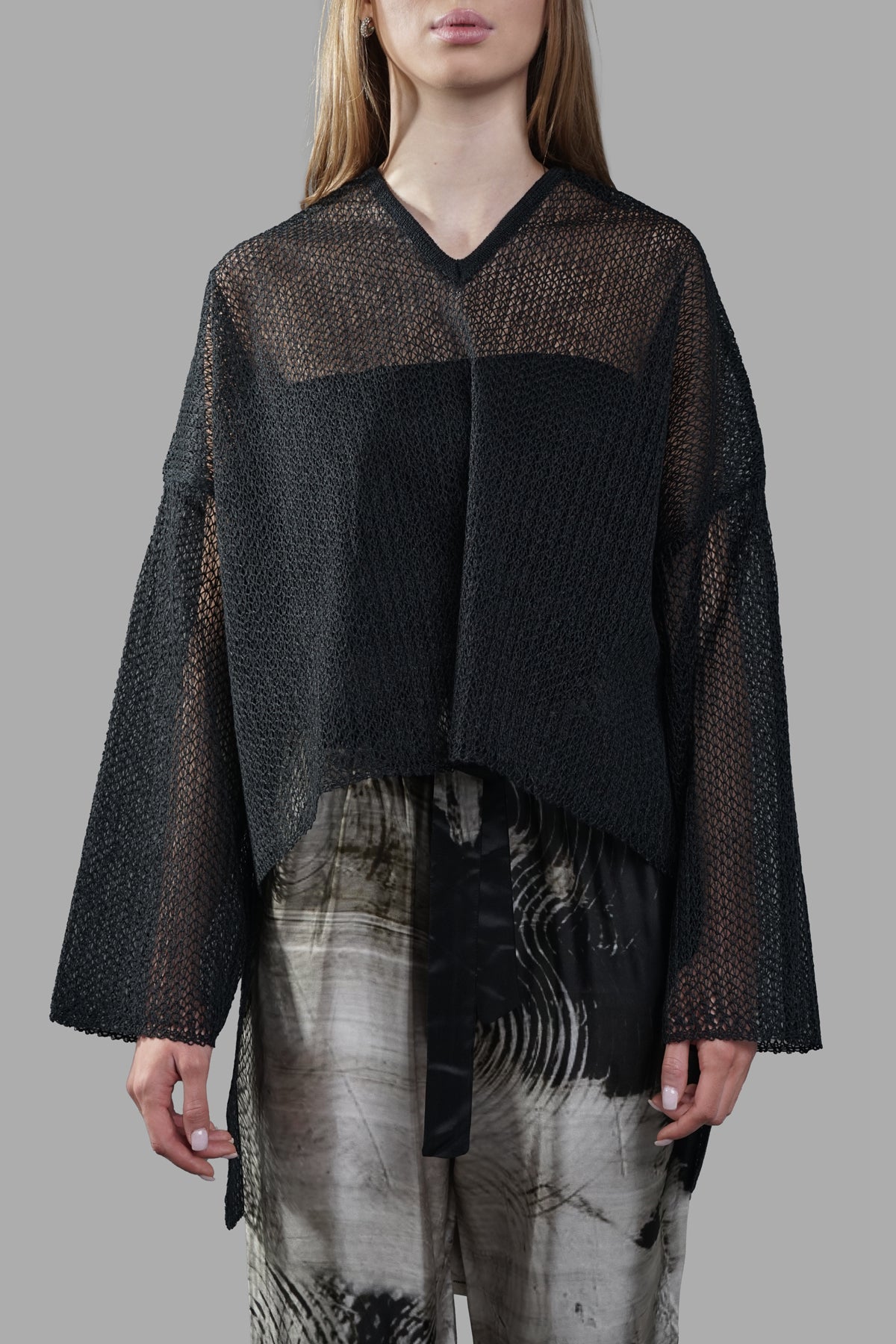 Hooded Mesh Top