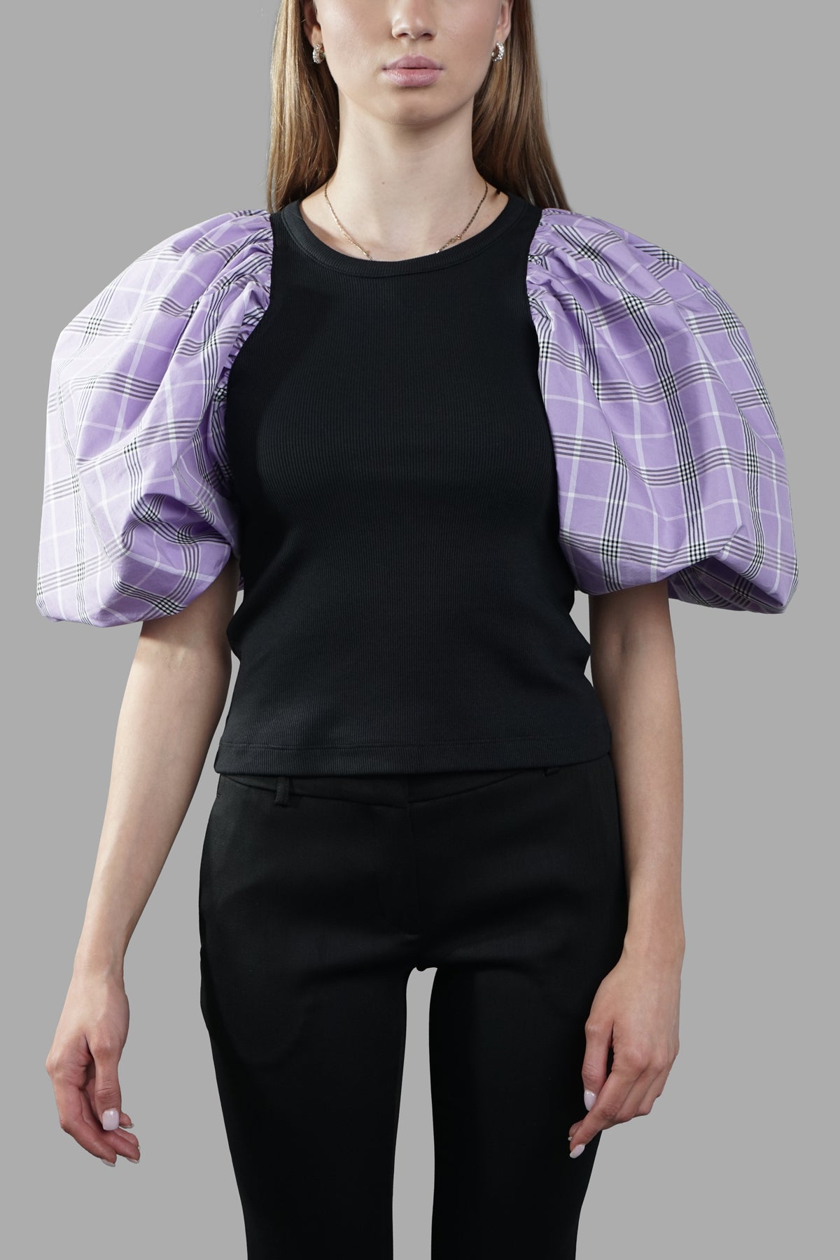 T-shirt with Puffed Sleeves