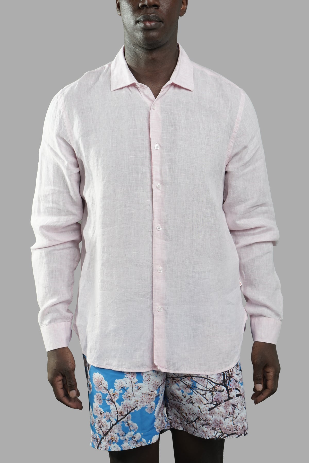 Pink Linen Shirt