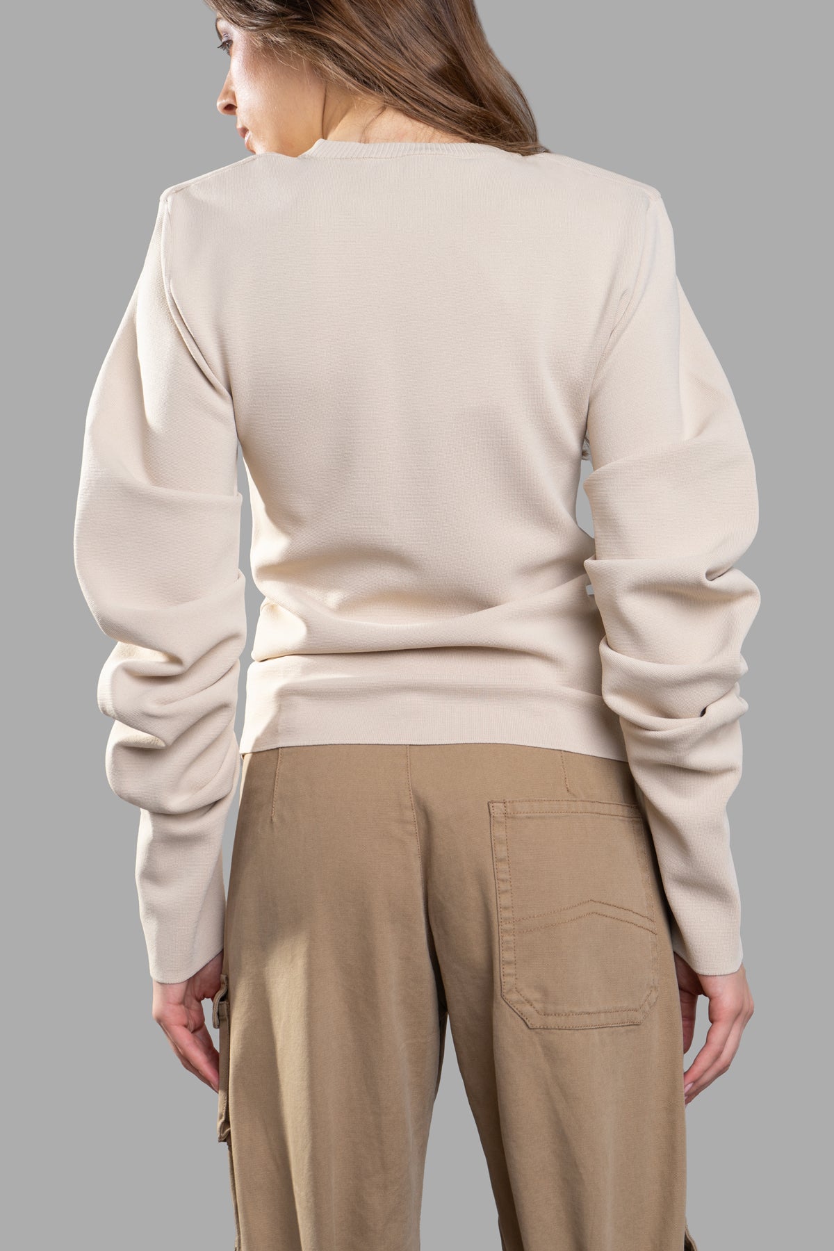 Ruched-sleeves Blouse