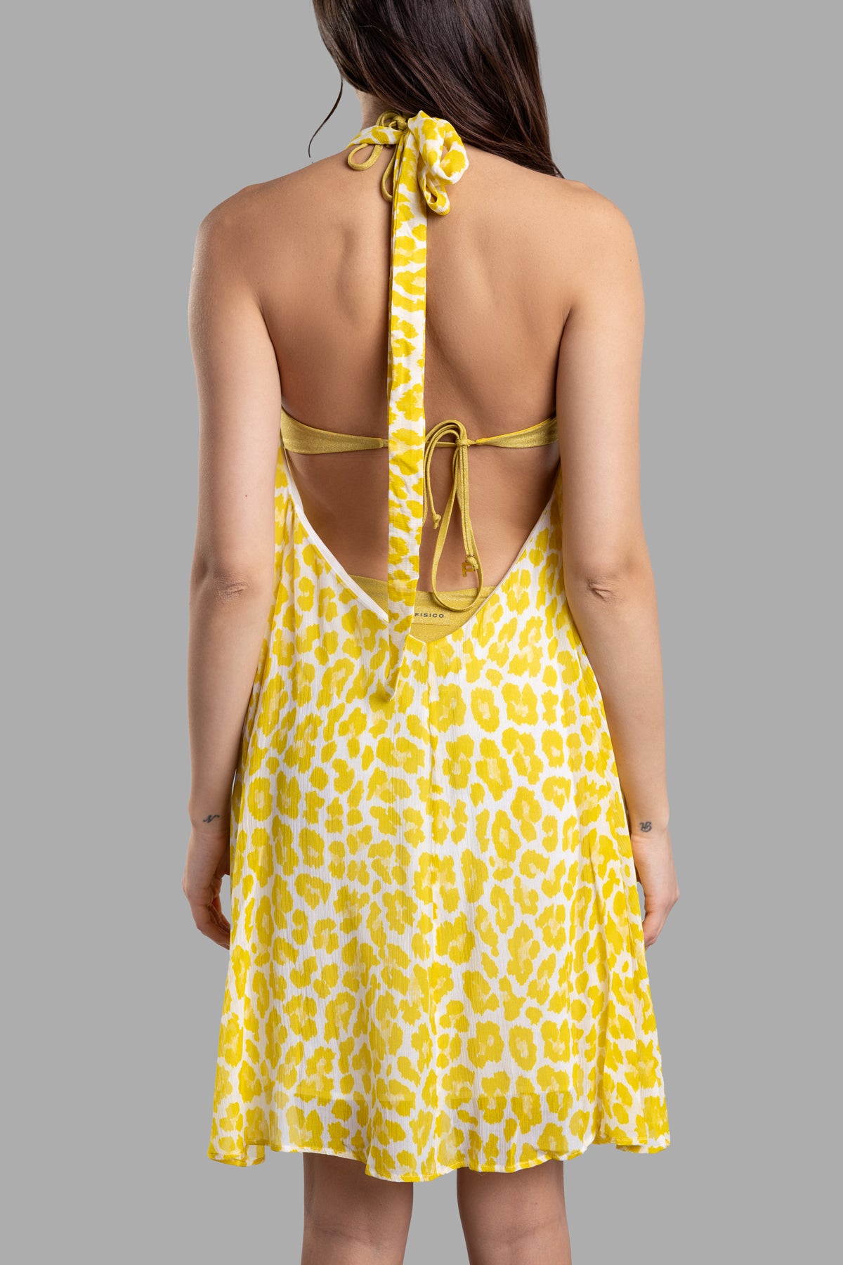 Leopard-print Beach Dress