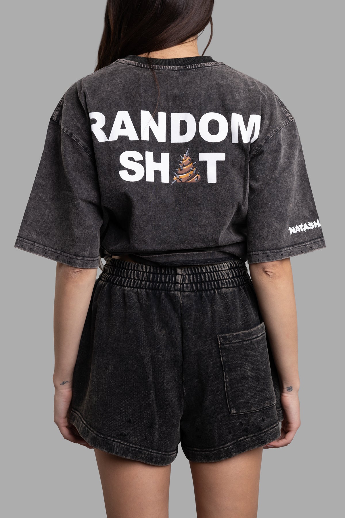 Distressed-effect Shorts