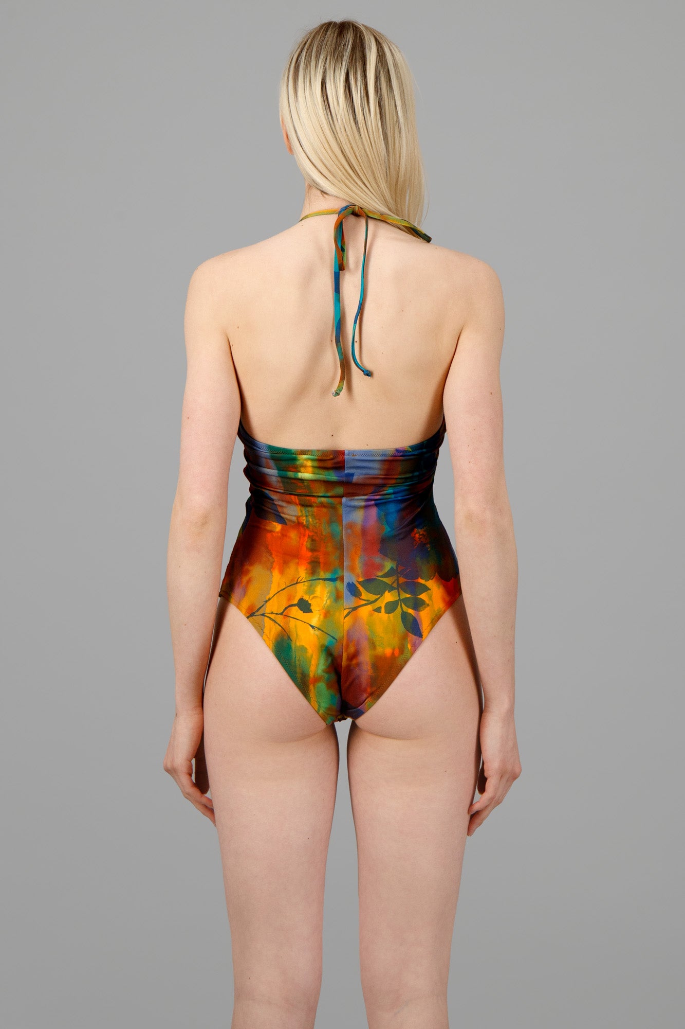 Abstract-Print One-Piece Bikini