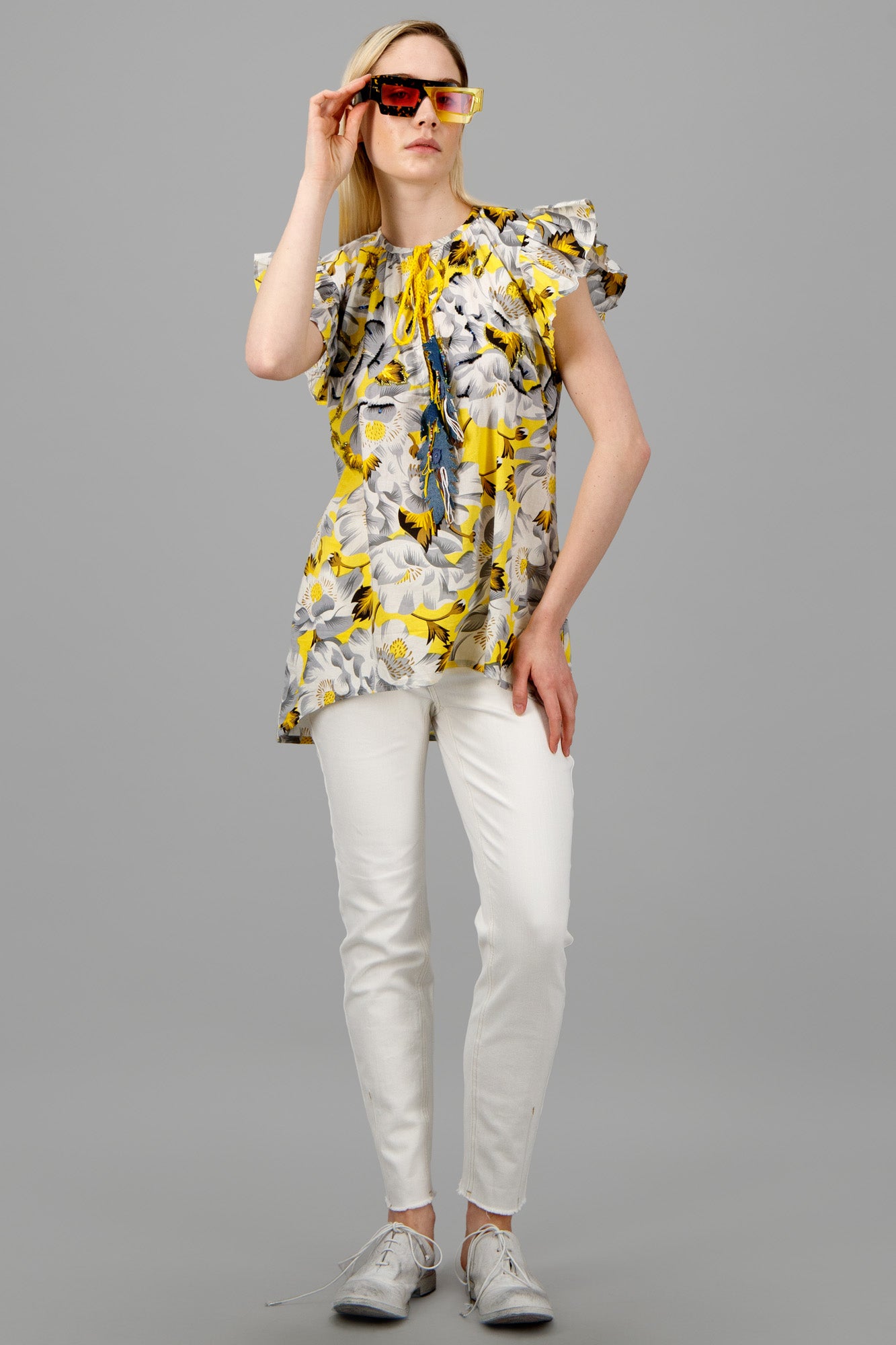Floral-Print Top