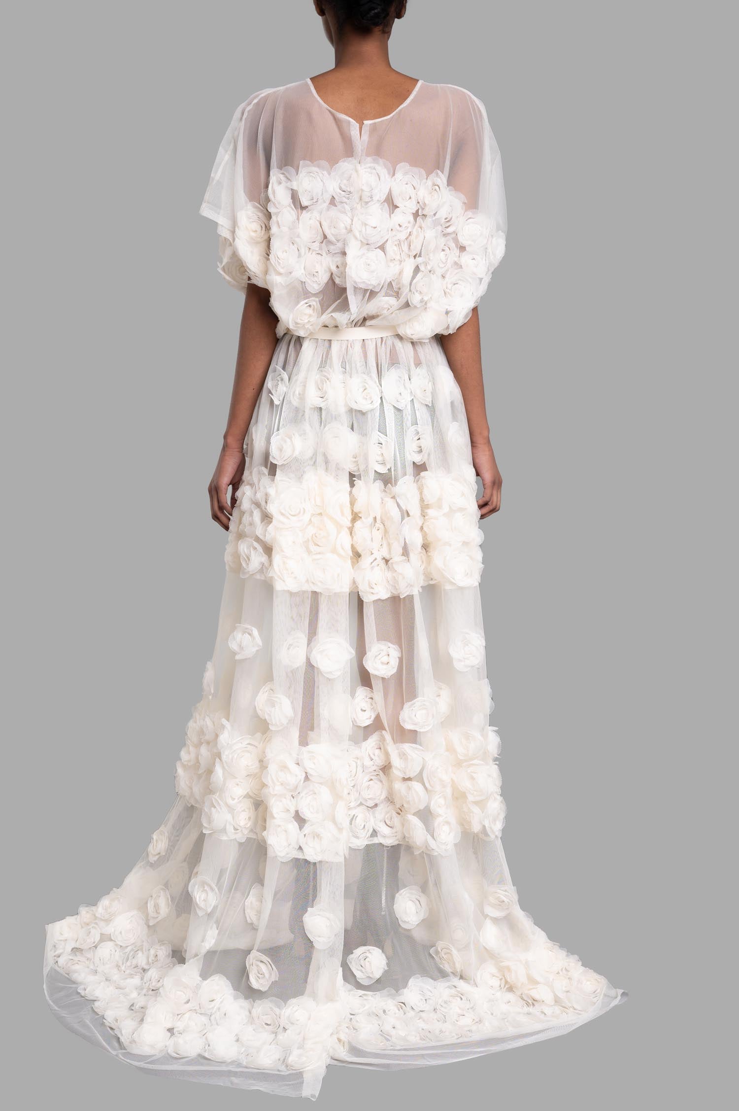 Sleeveless Flared Gown