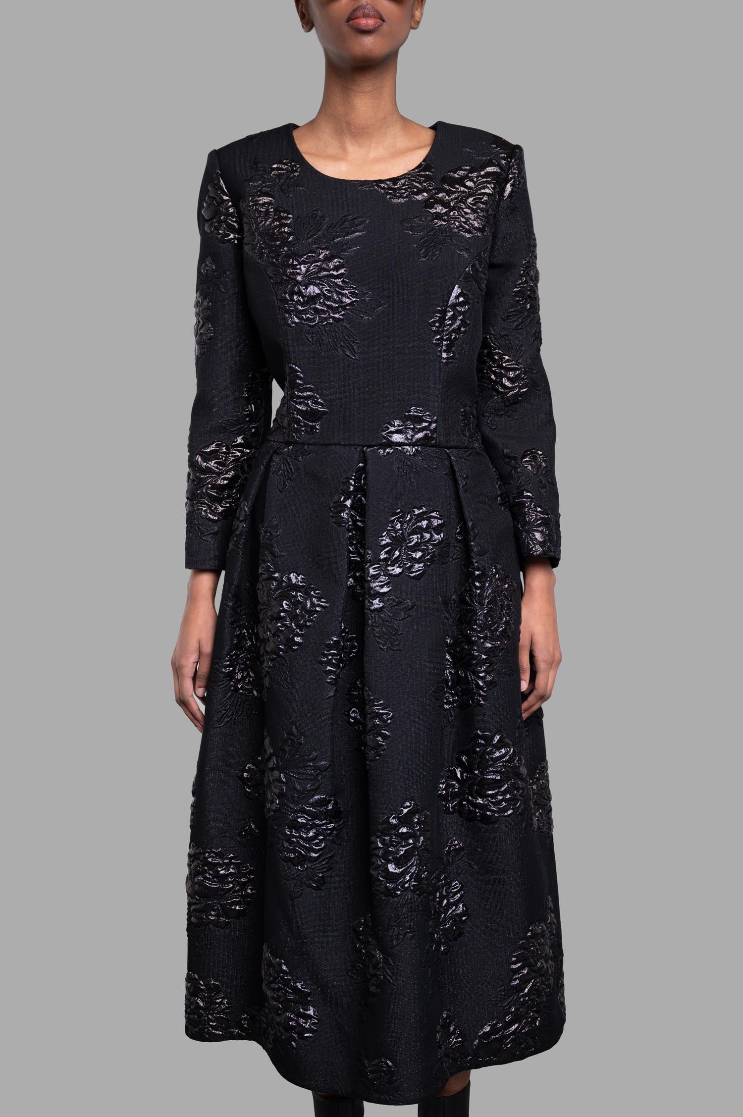 Structured Floral Dress