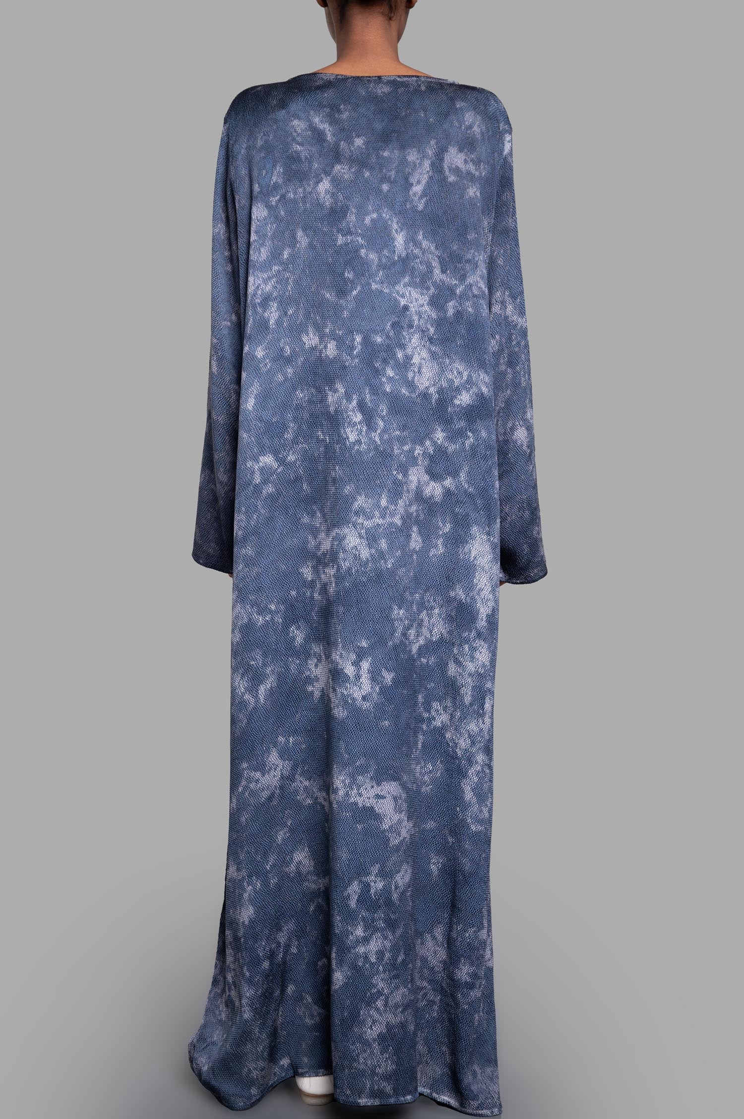 Abstract-print Silk Dress