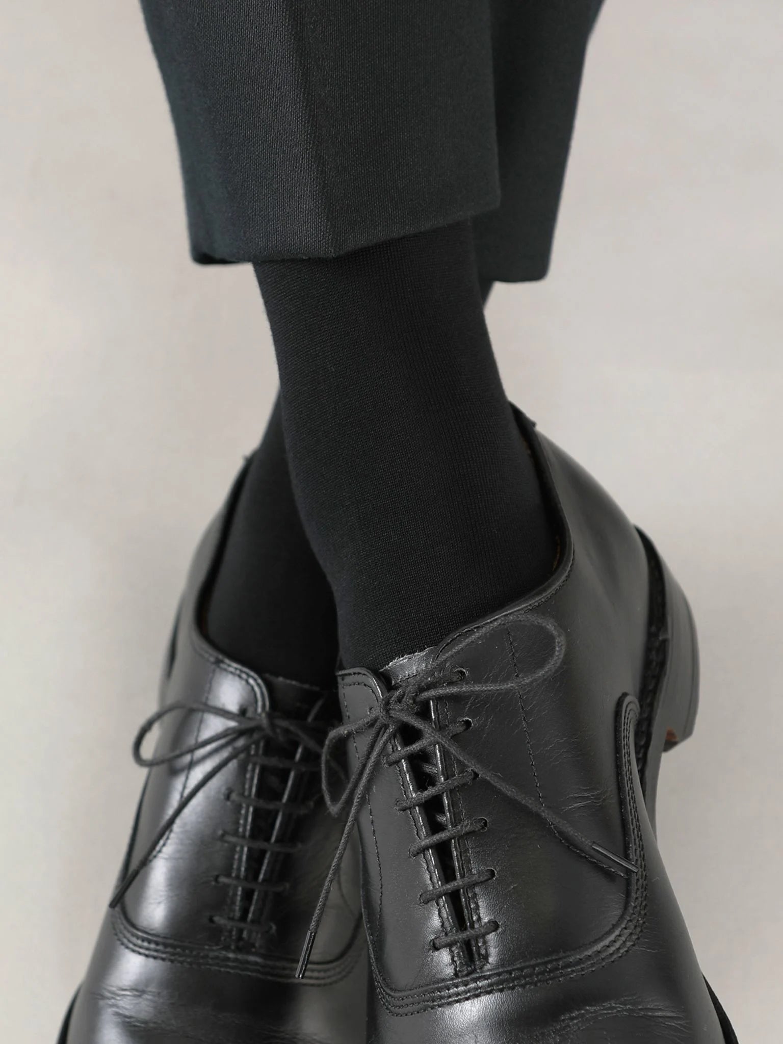 Supima Cotton Plain Mid-Calf Socks