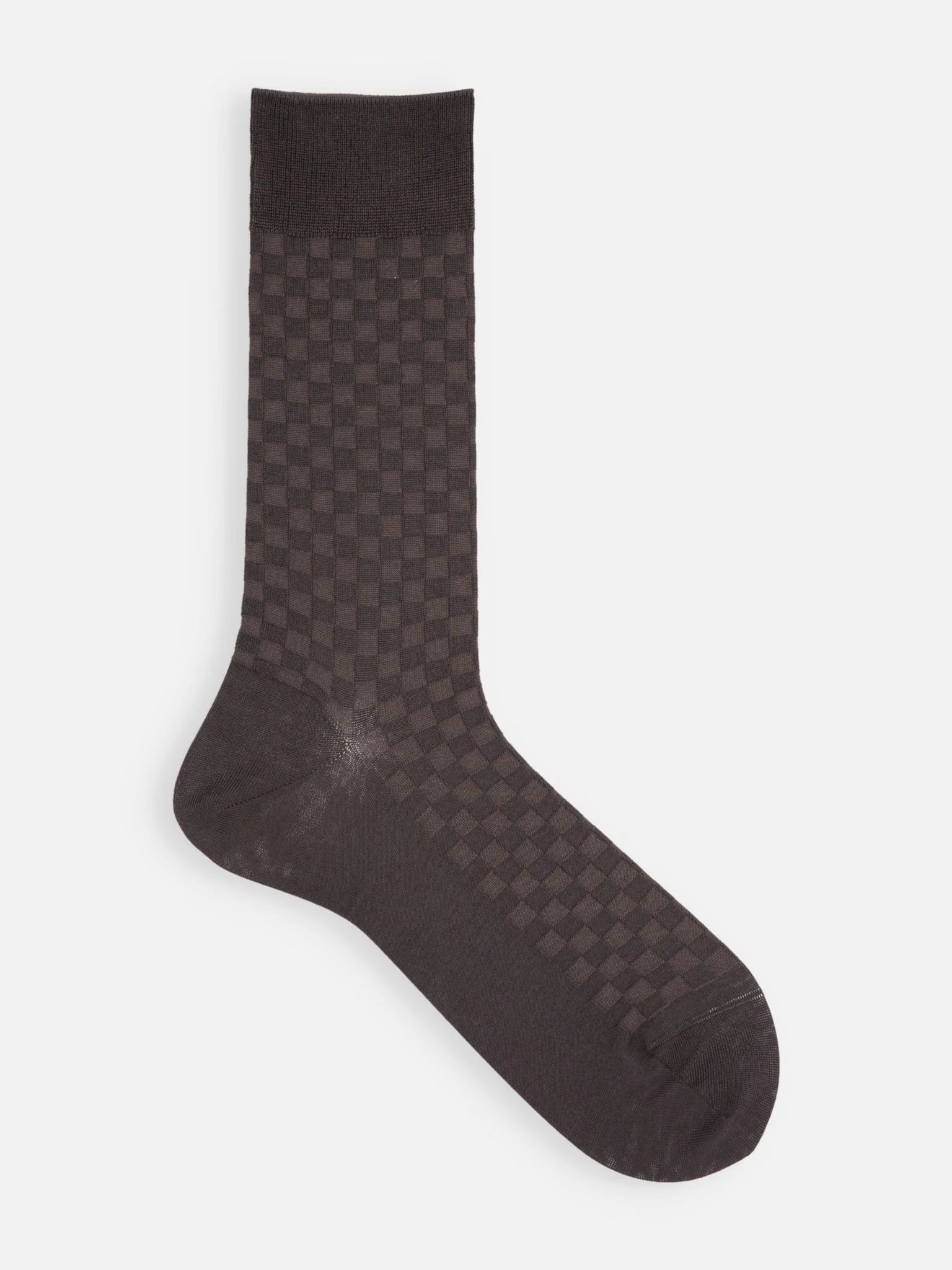 Damier Pattern Mid-Calf Socks