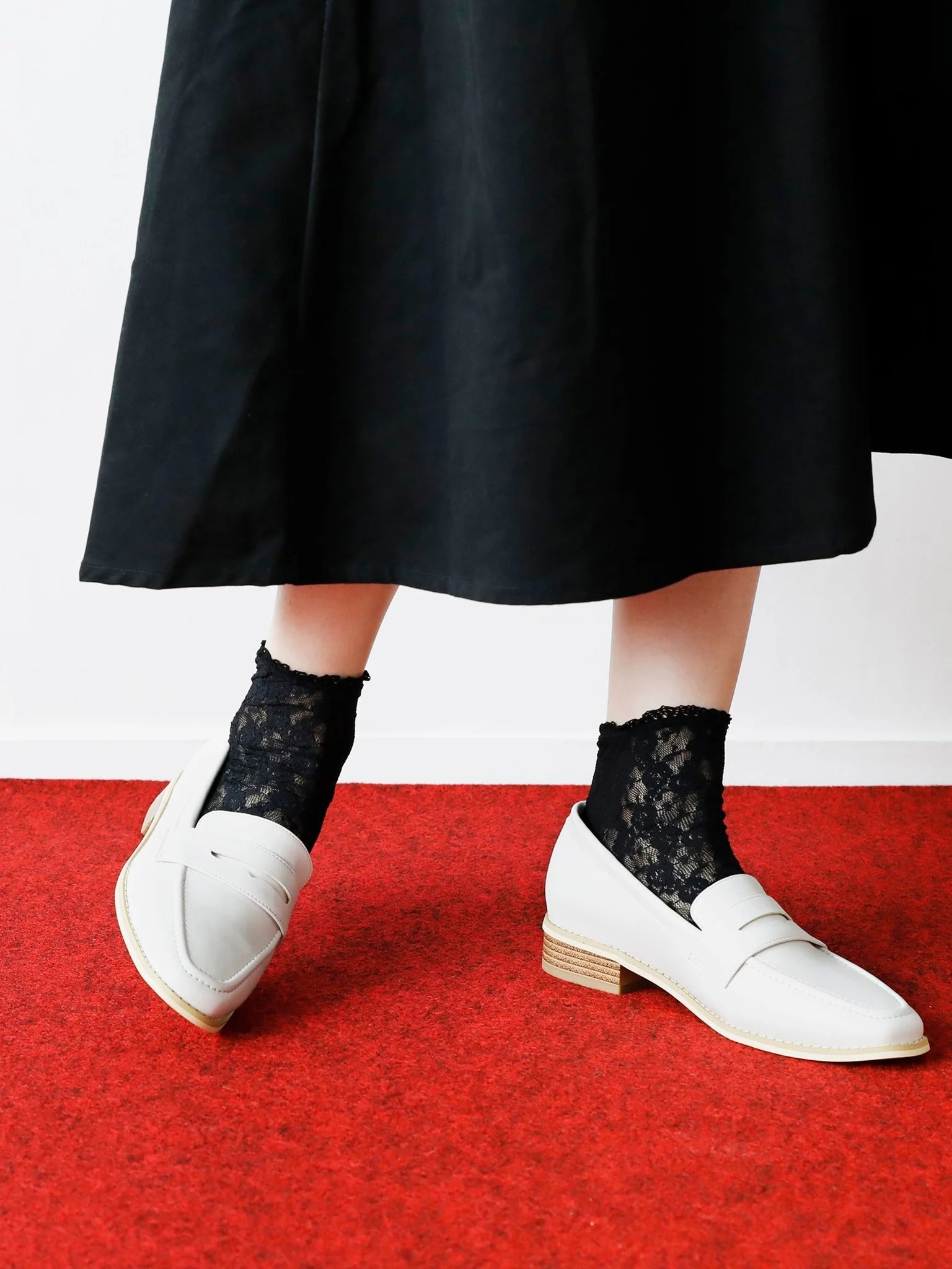 Rose Buds Lace Anklet Socks