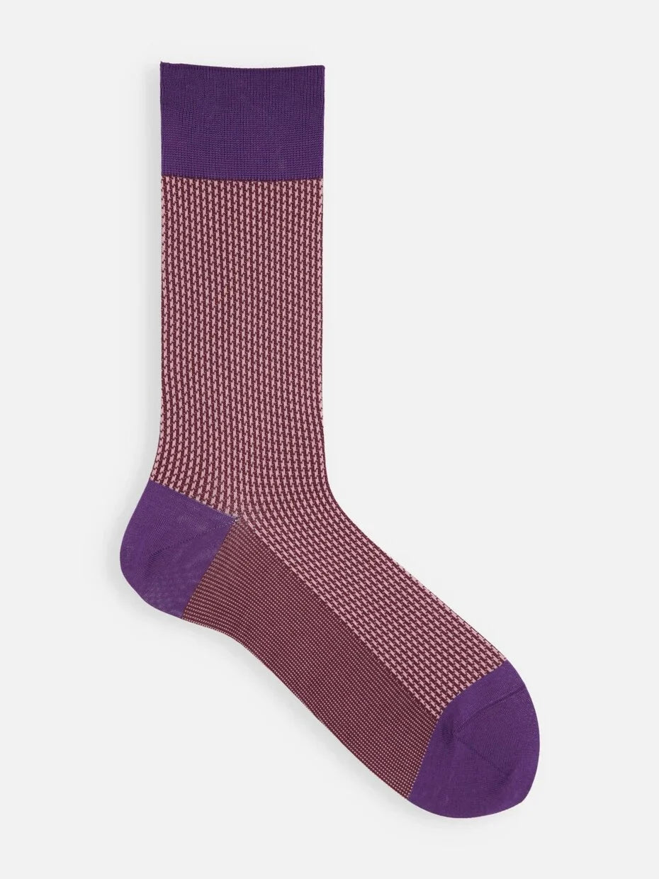 Jacquard Houndstooth Socks