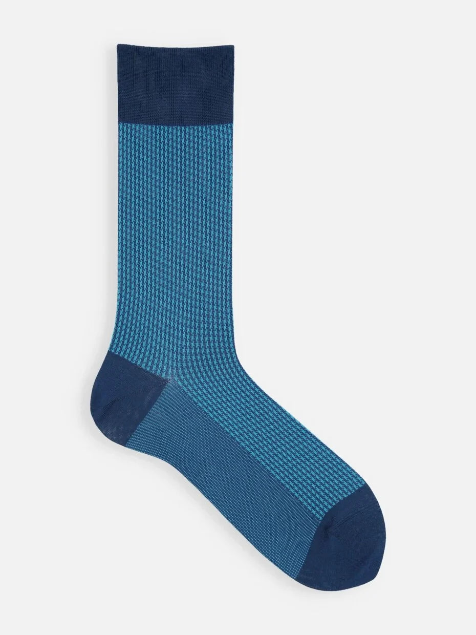 Jacquard Houndstooth Socks