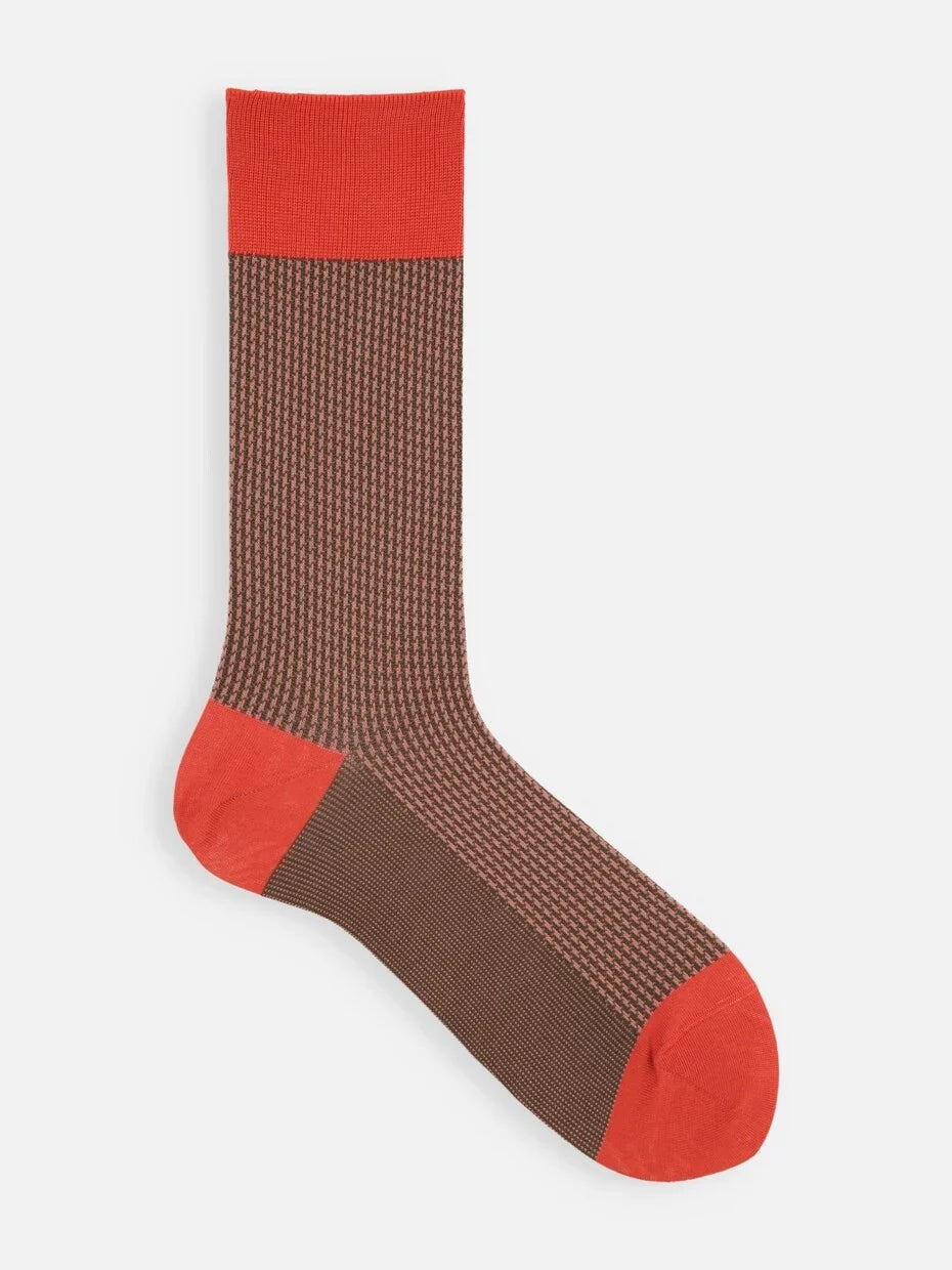 Jacquard Houndstooth Socks