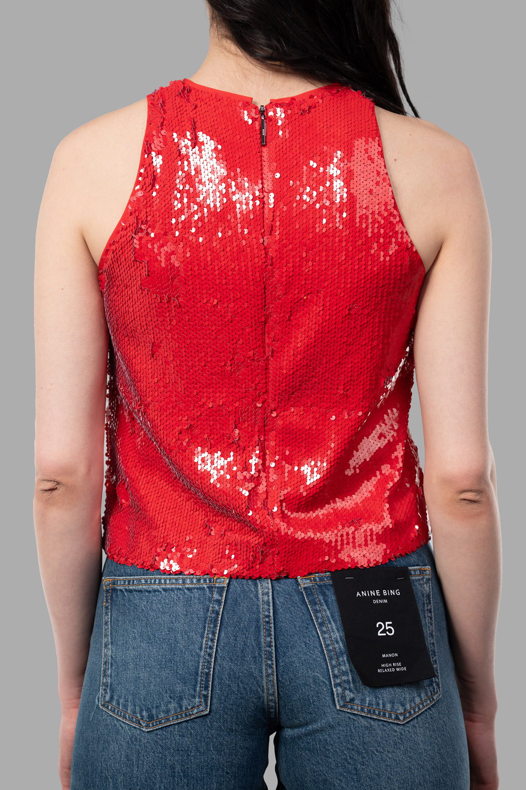 Red Sequin Top