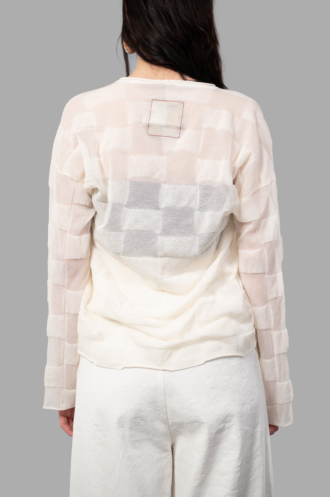 Square-print Sweater