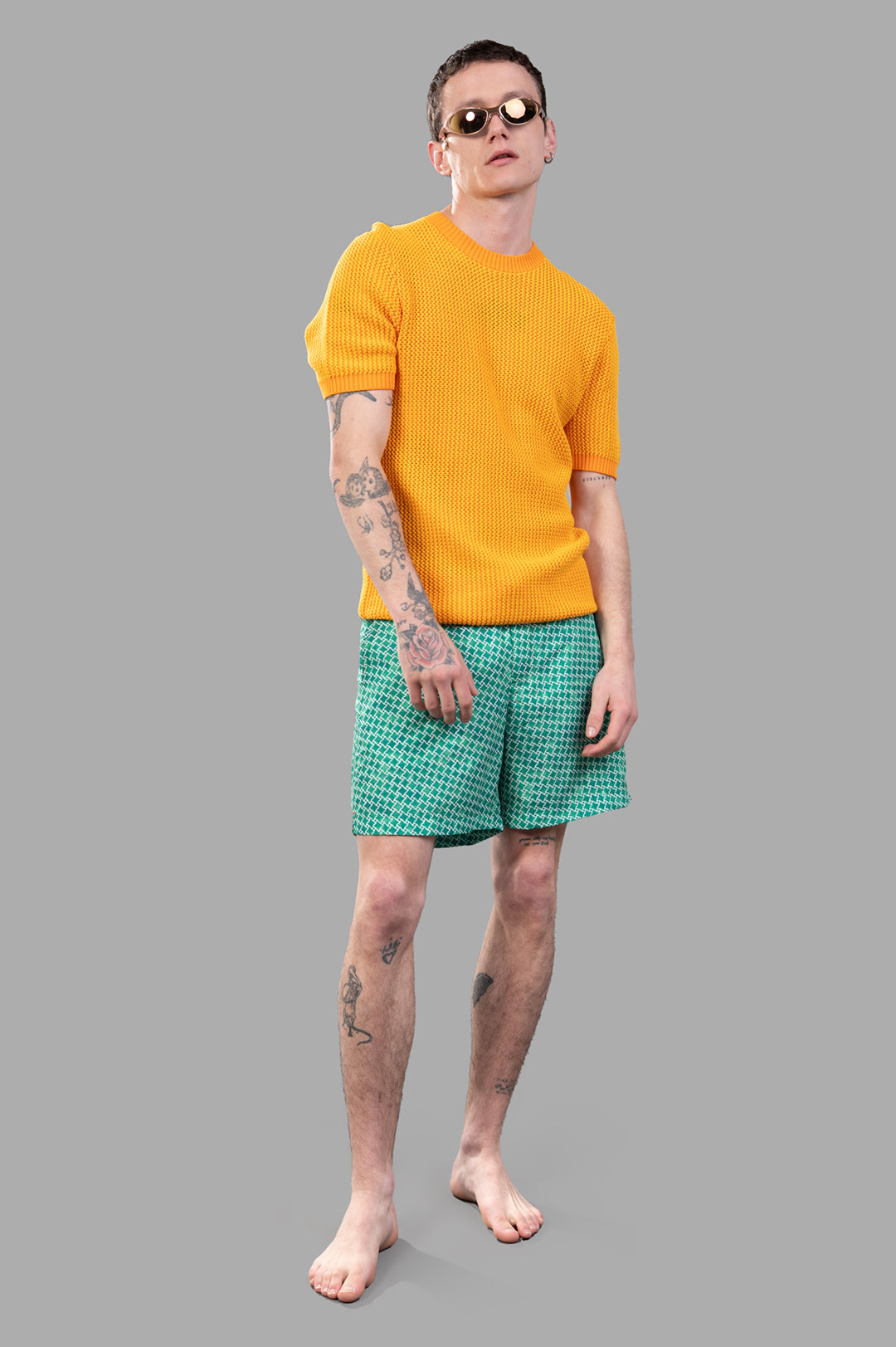 Chevron Knit T-Shirt