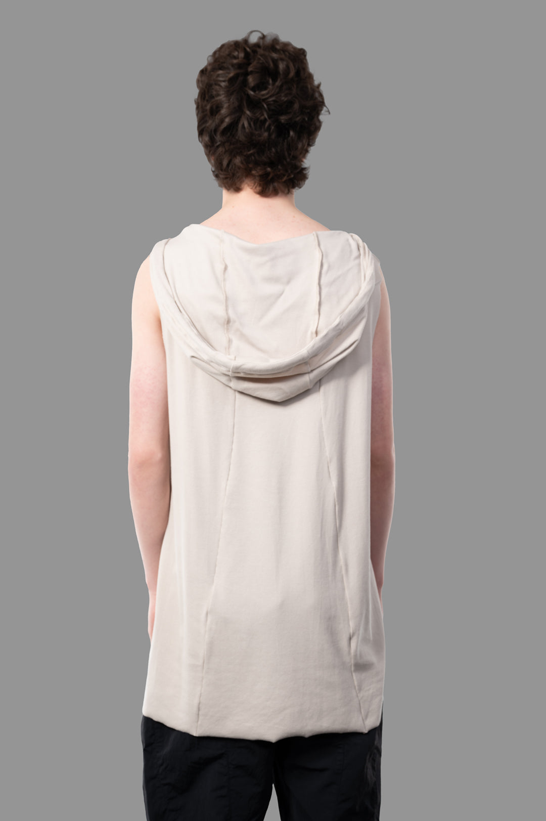 Light Rib Hooded Cutoff