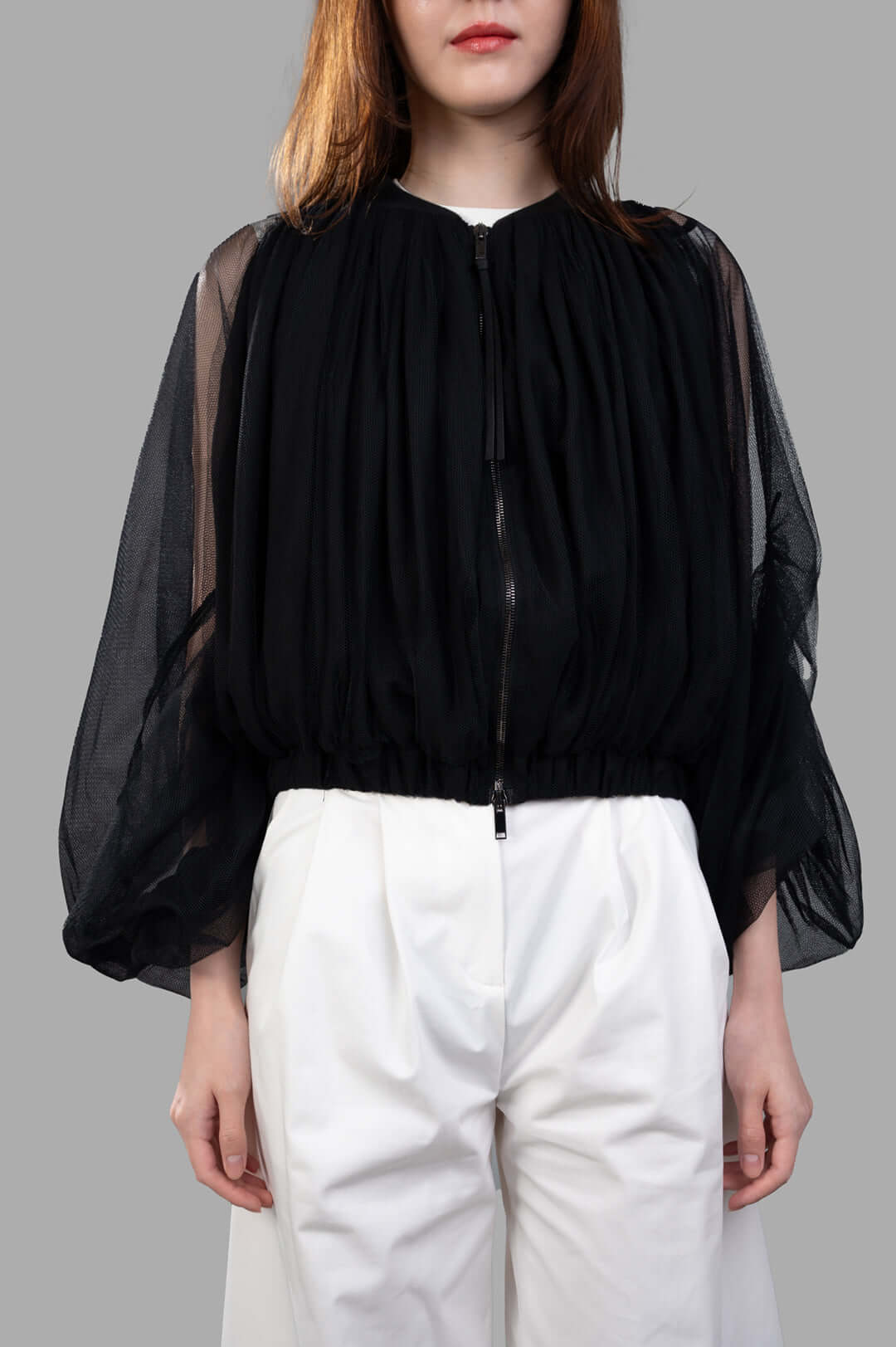 Mesh Bomber Jacket