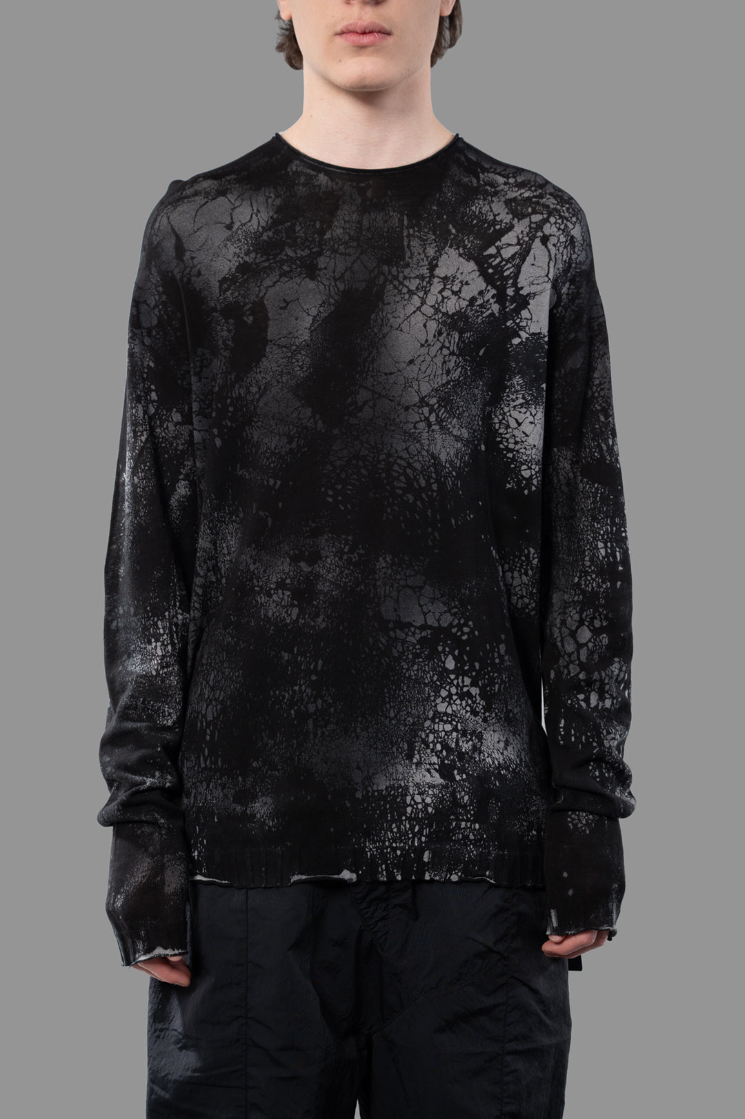 Abstract-print Sweater