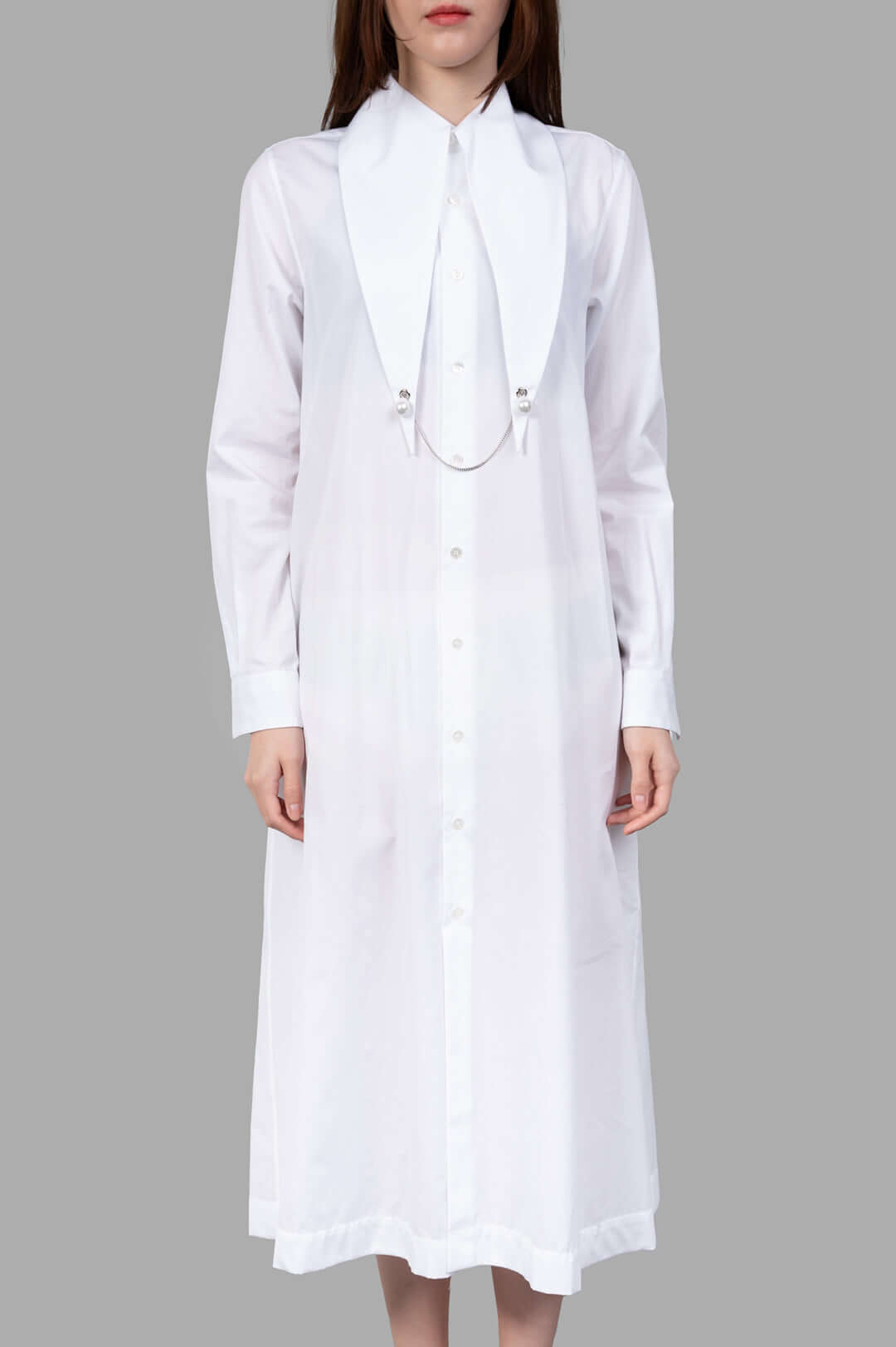 Charm-collar Shirt Dress