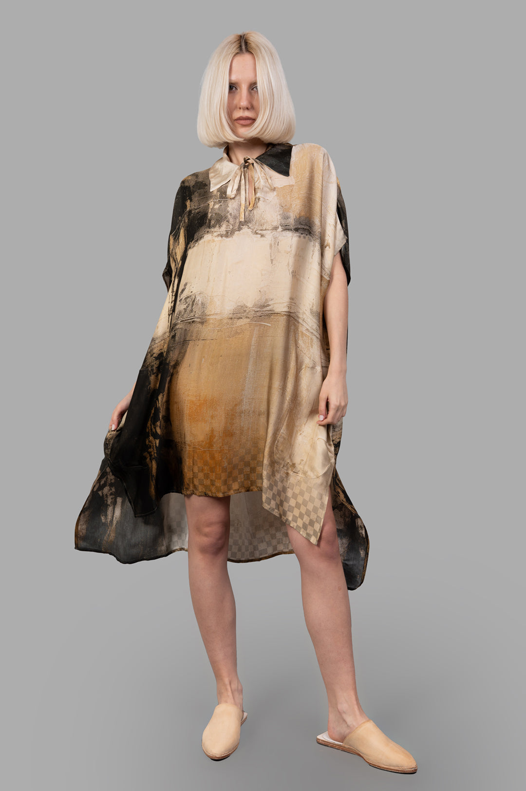 Abstract-print Dress