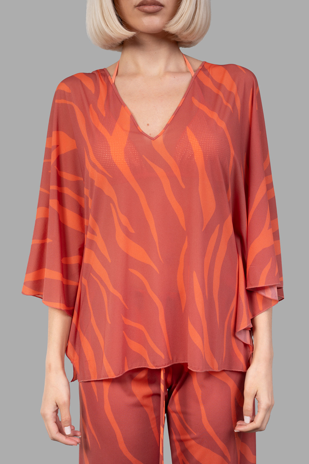 Zebra-print Top