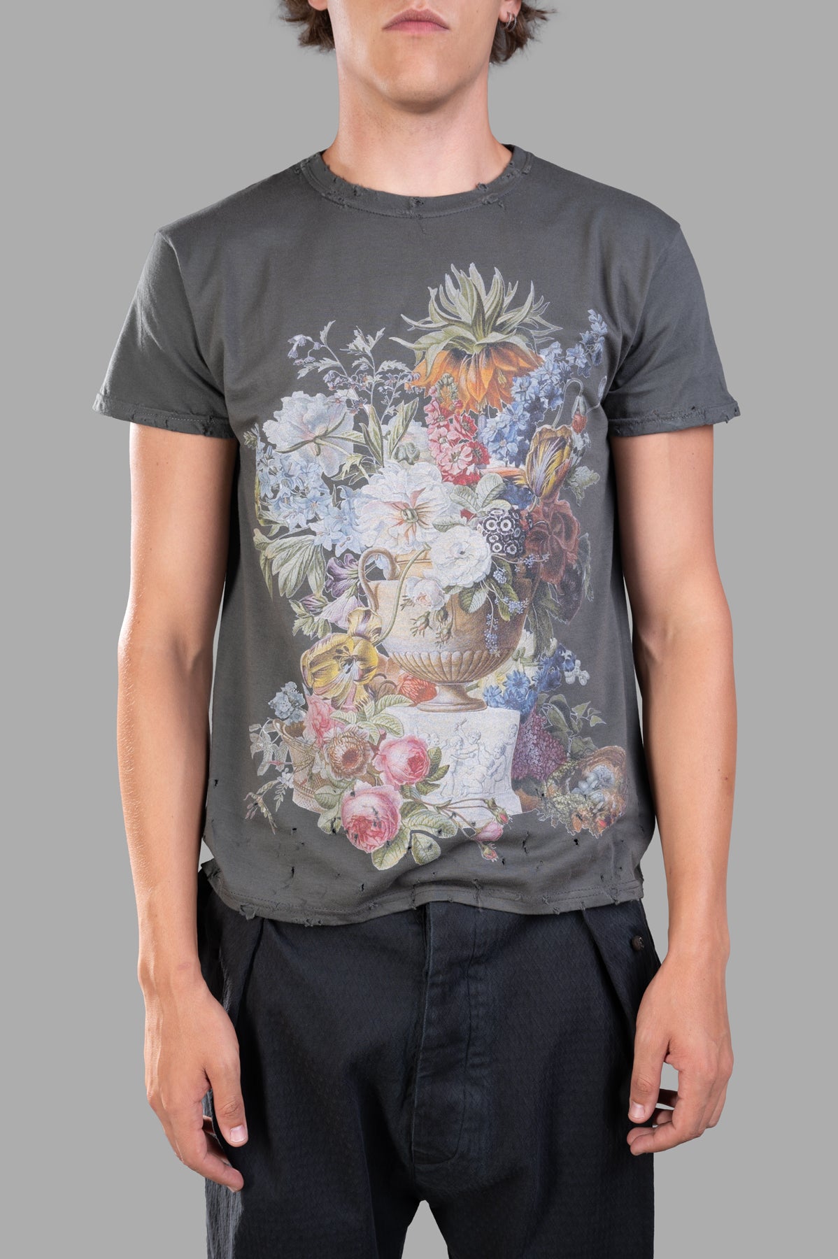 Distressed Floral T-shirt