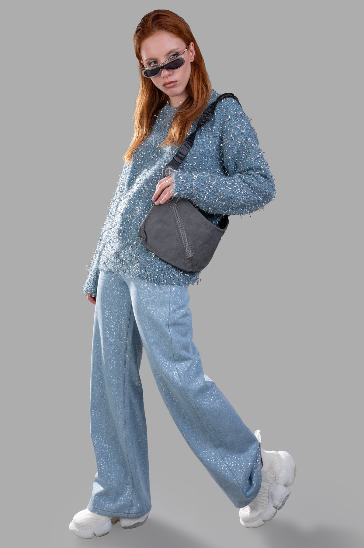 Lamé Thread Sweater