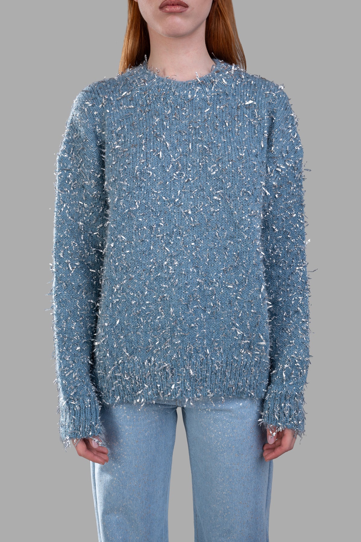 Lamé Thread Sweater