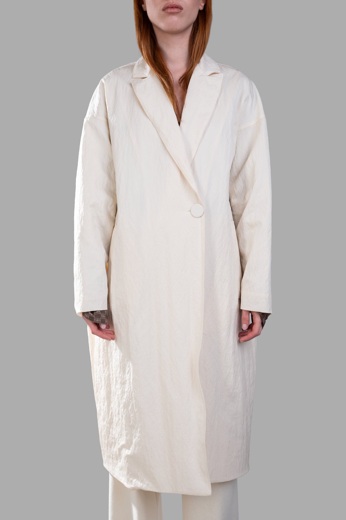 Cream Oversized Coat