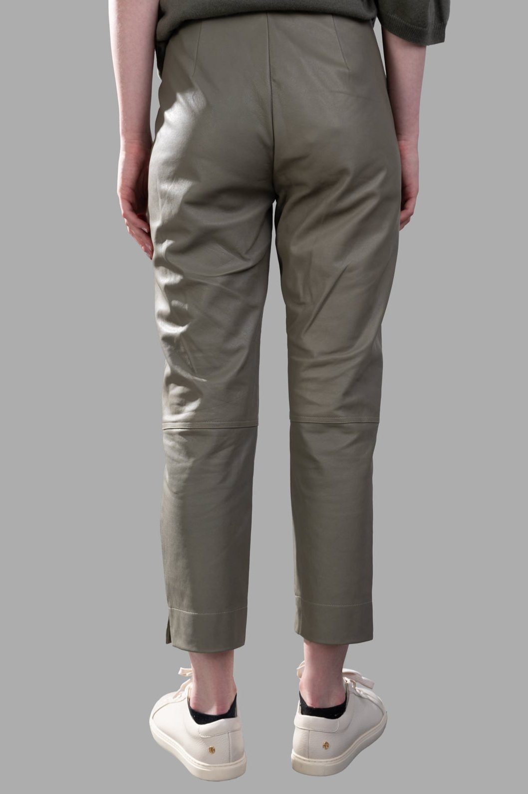 Cropped Leather Pants