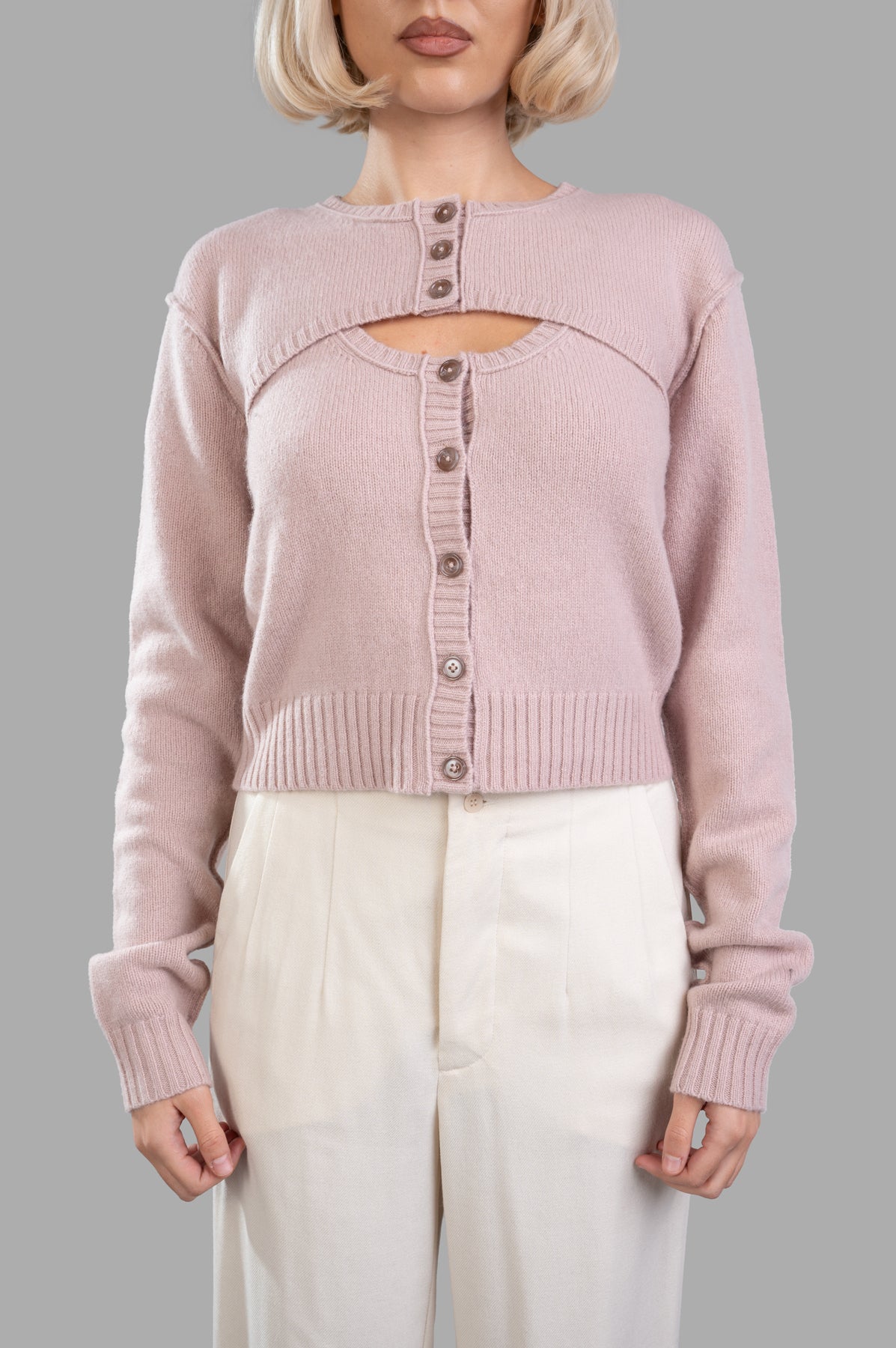 Knit Tank Top Cardigan Set