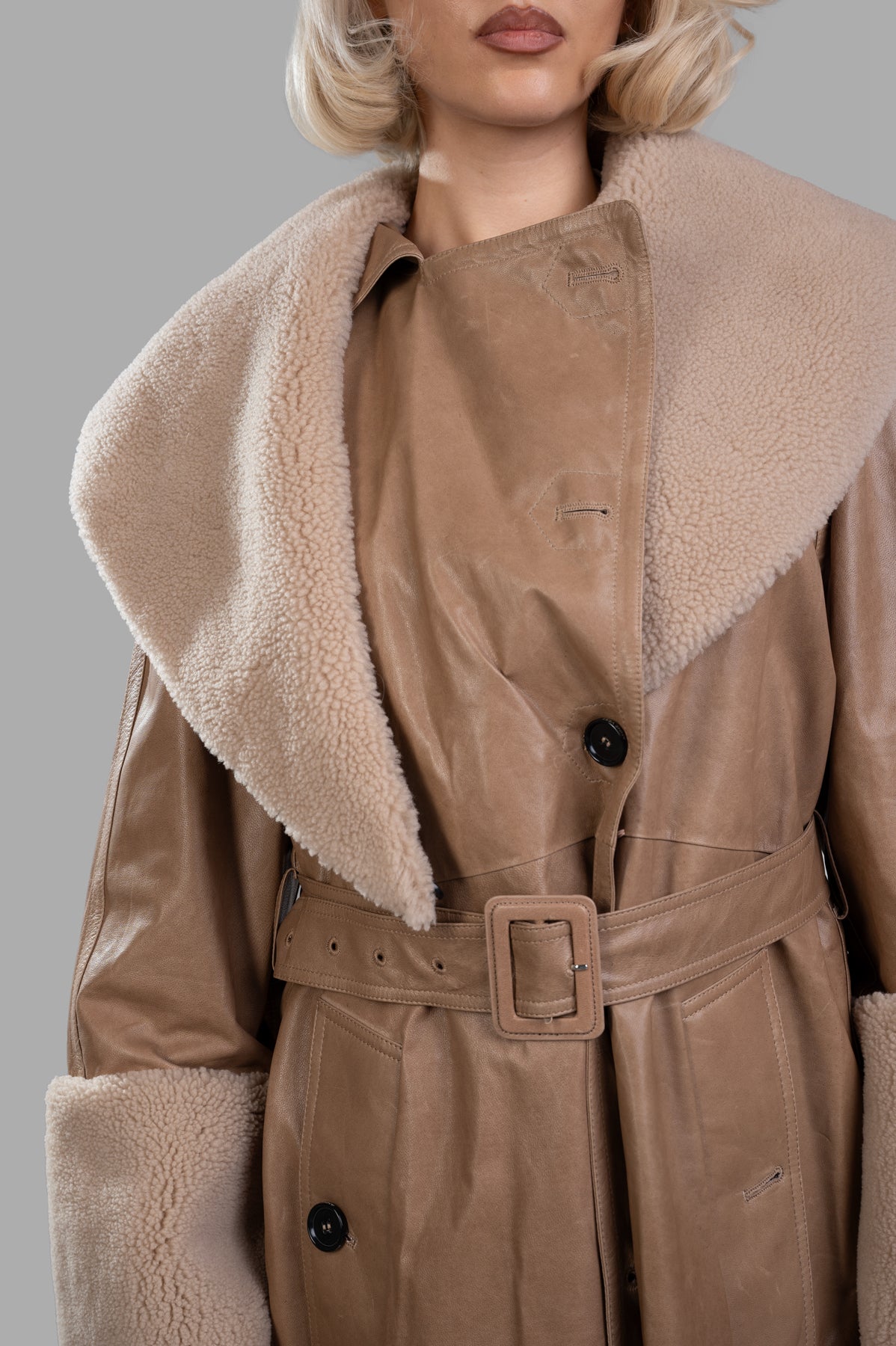 Shearling Leather Trench