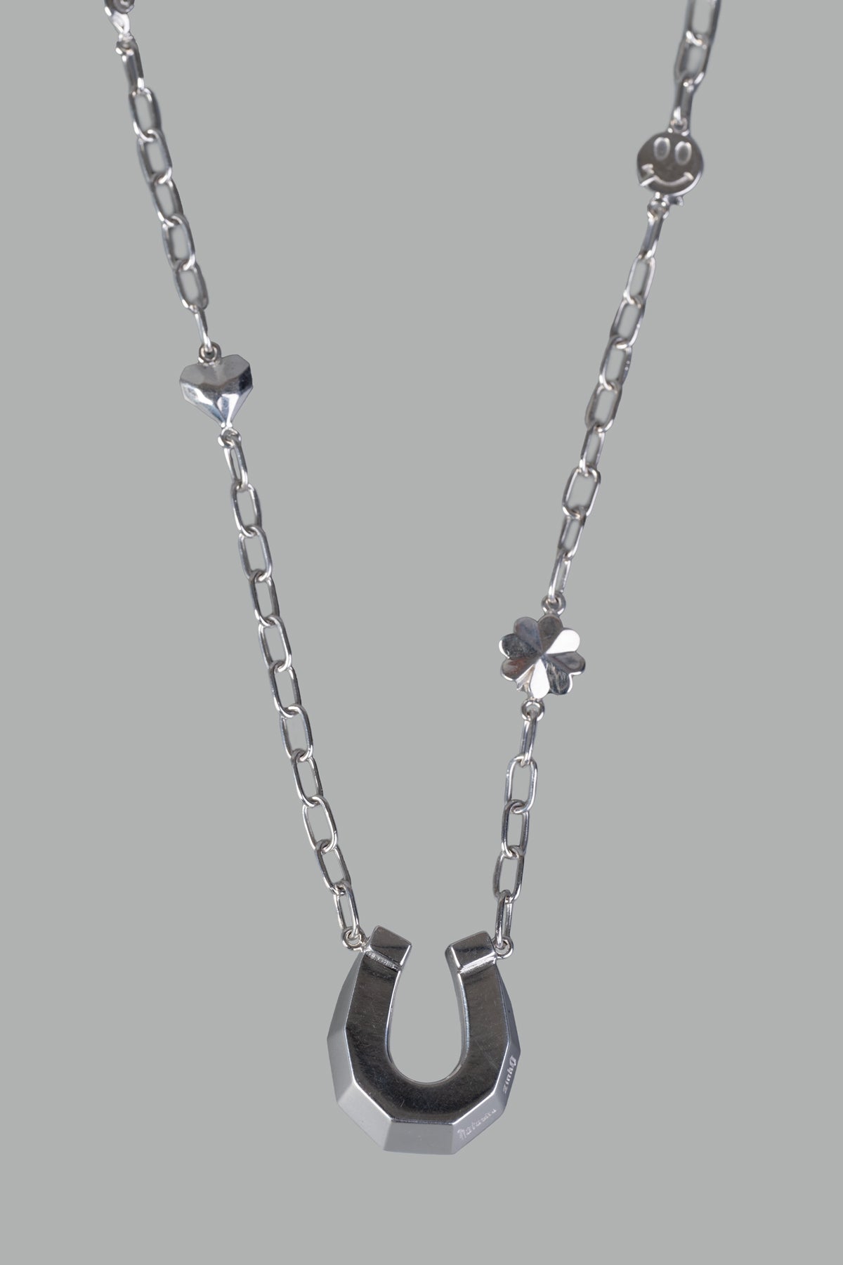 Horseshoe Necklace with Pendants