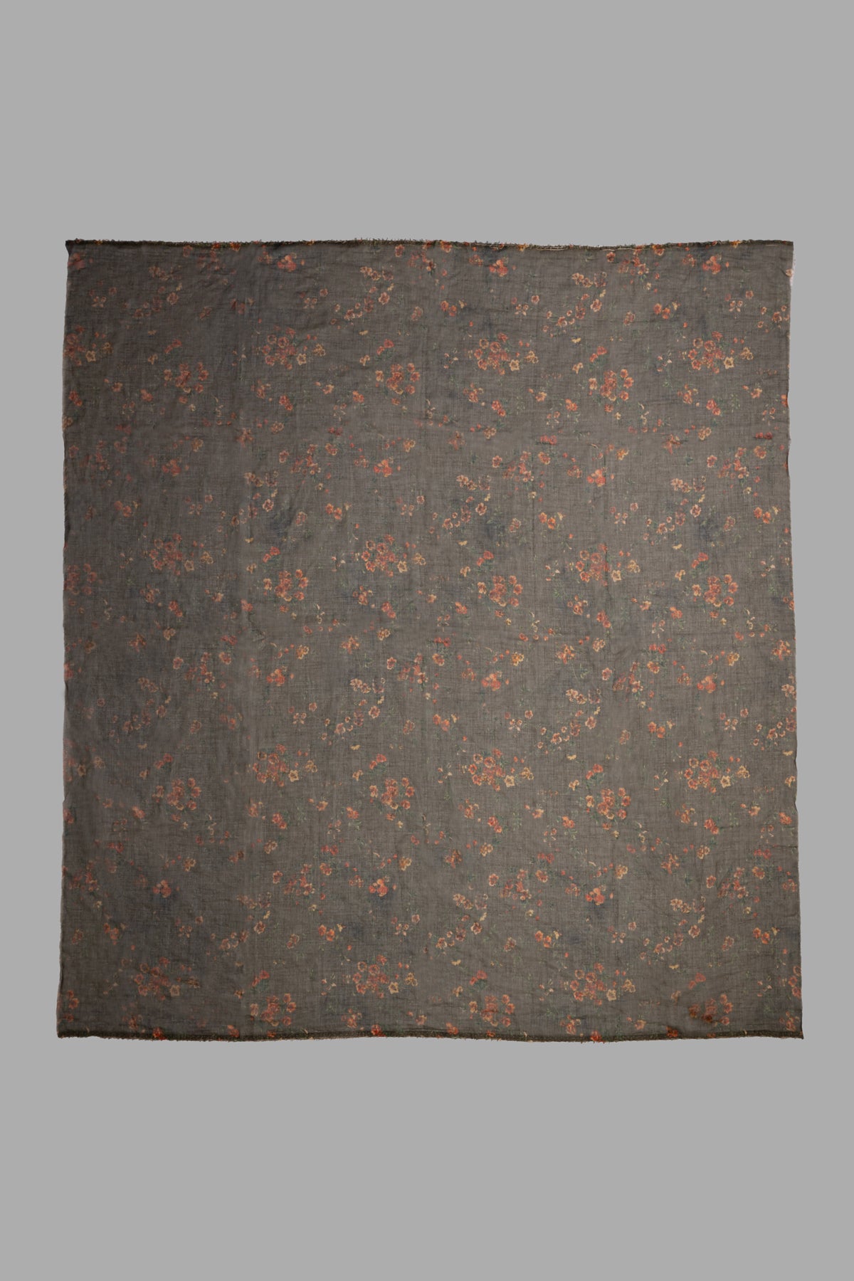 Satin Floral-print Scarf