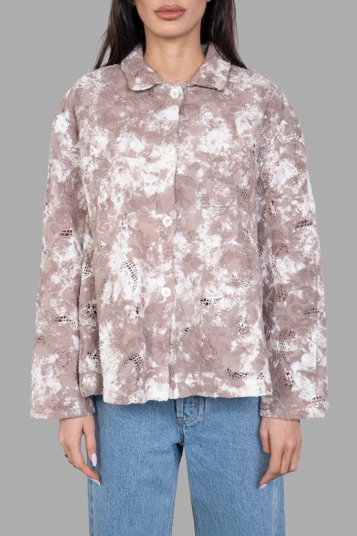 Tie Dye Cotton Jacket