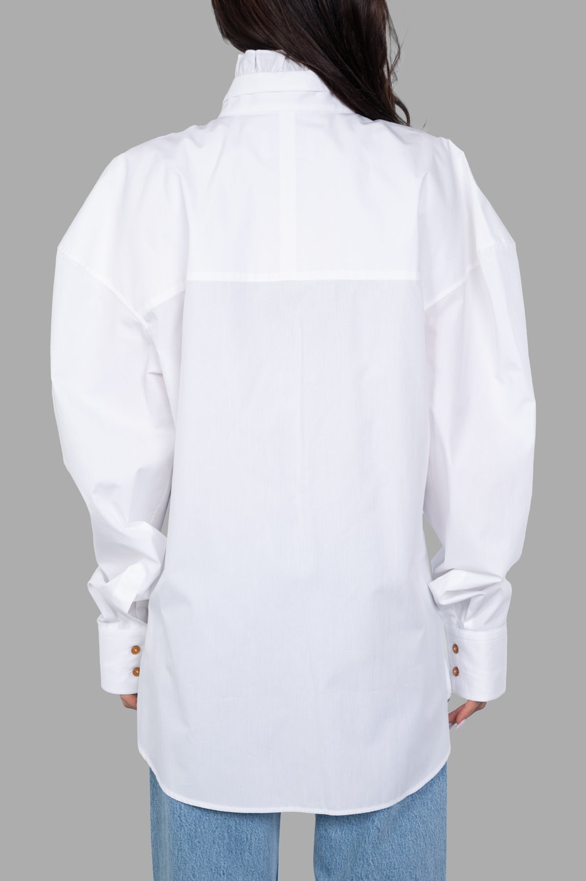 Ruffled-collar Shirt