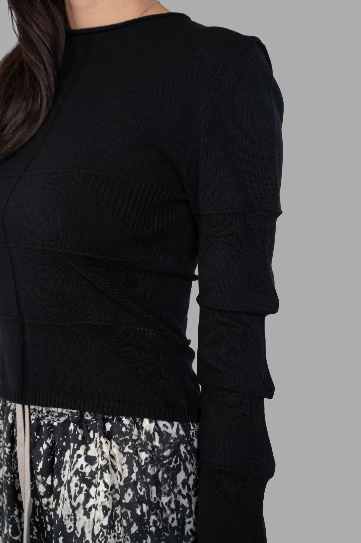 Cropped Knit Blouse