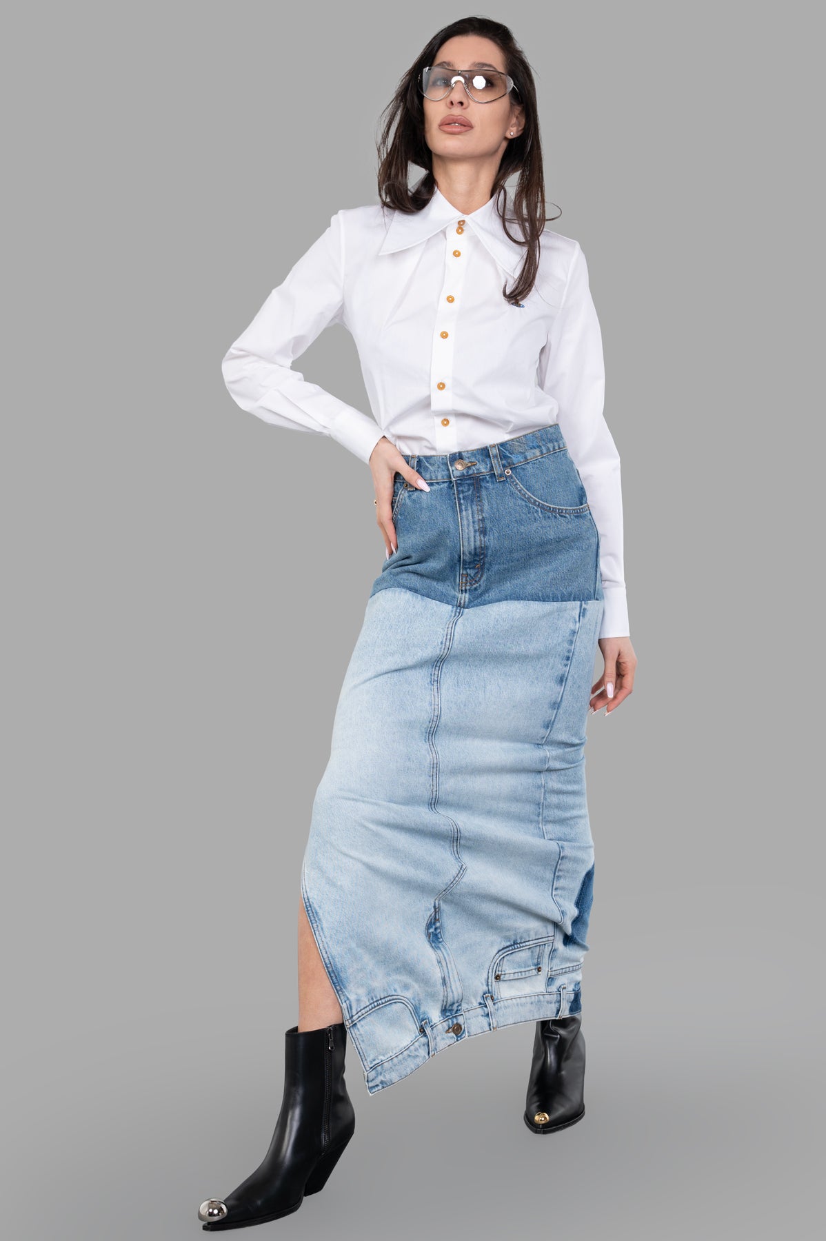 Mirror-effect Skirt