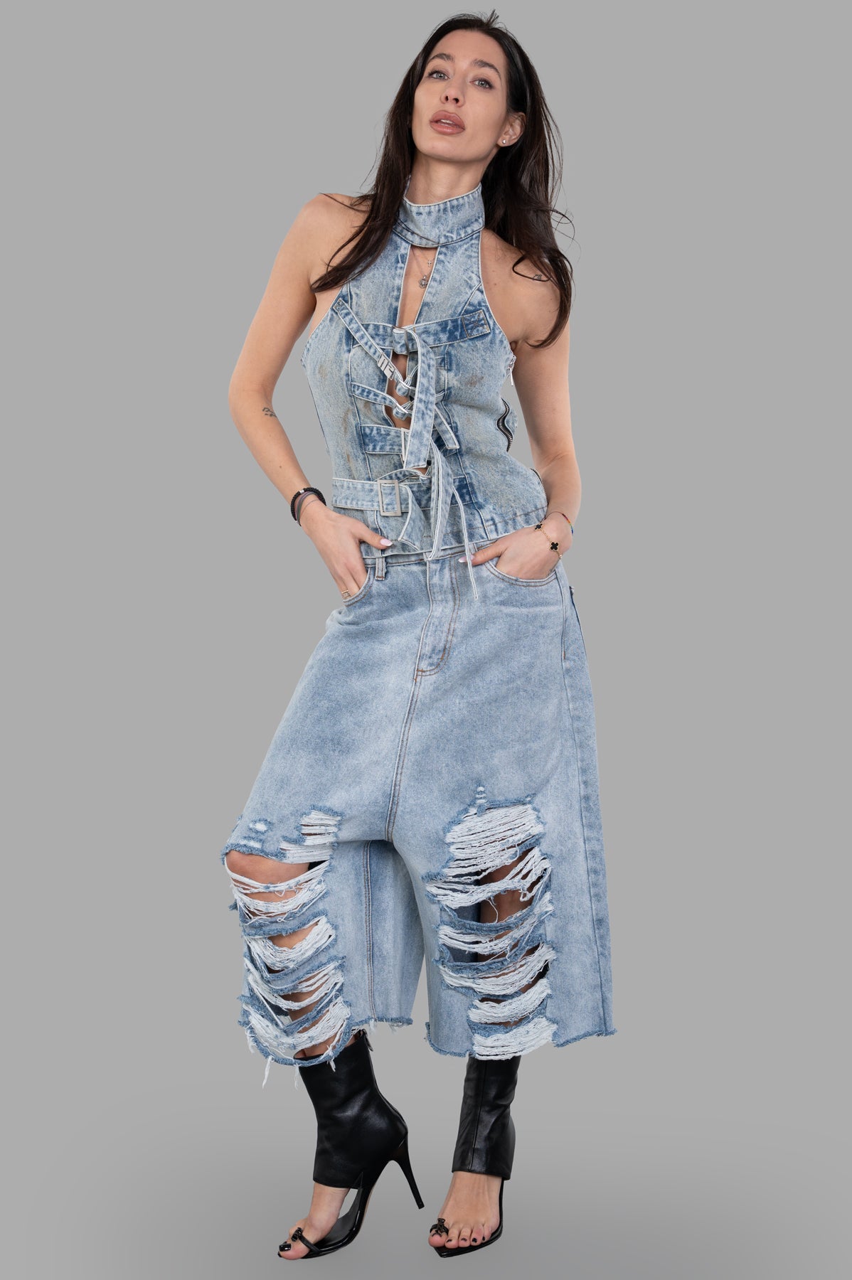 Treated Strapped-in Top
