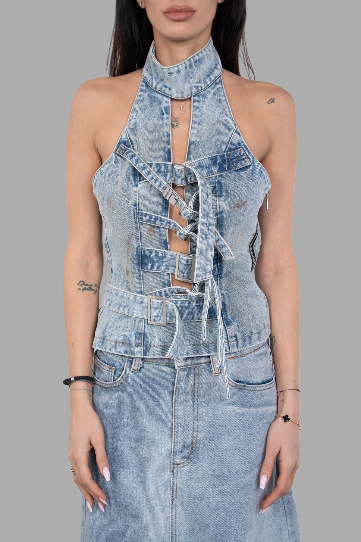 Treated Strapped-in Top