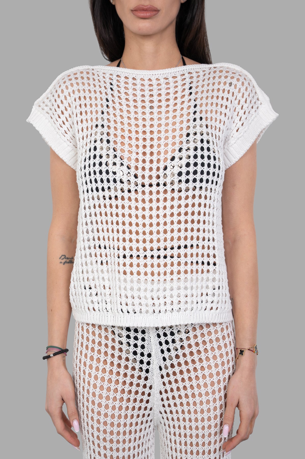 Beach Cover-Up Top in White